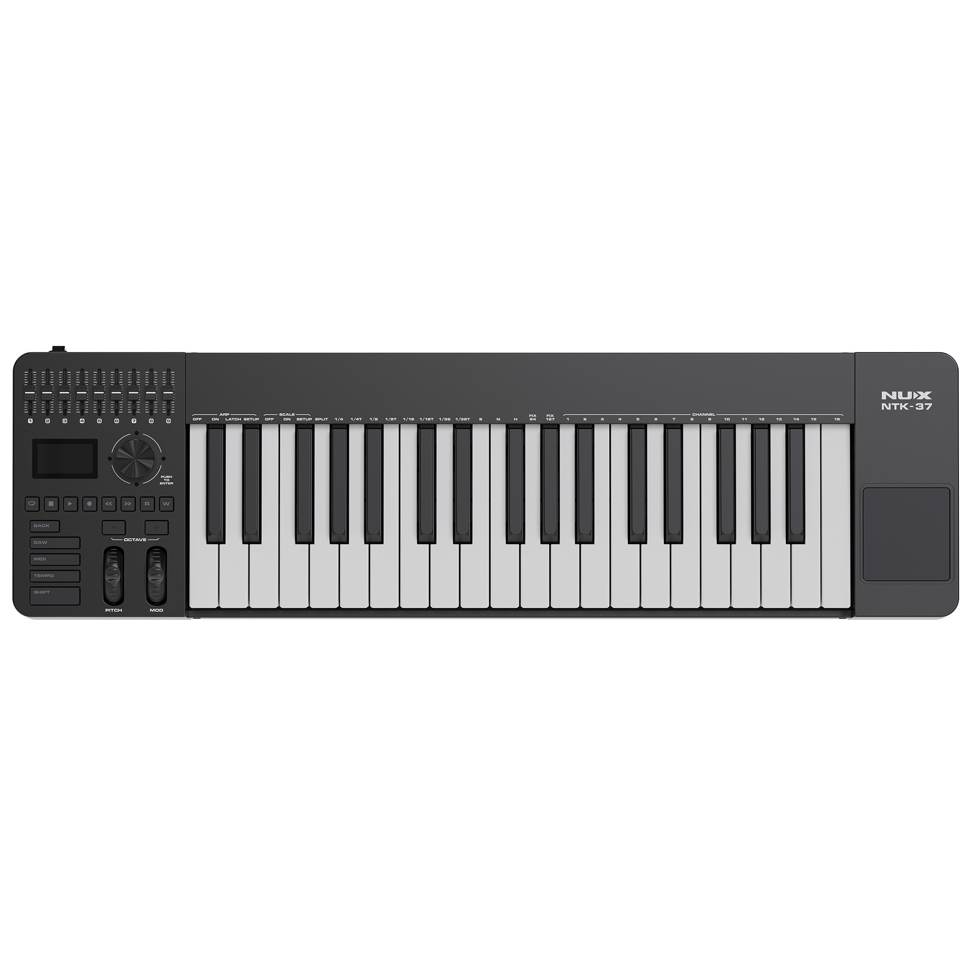 NUX Bundle - 2 | Ultimate Home Studio | NTK-37 MIDI Controller, NAI-24 Interface & NFM-03 Monitors