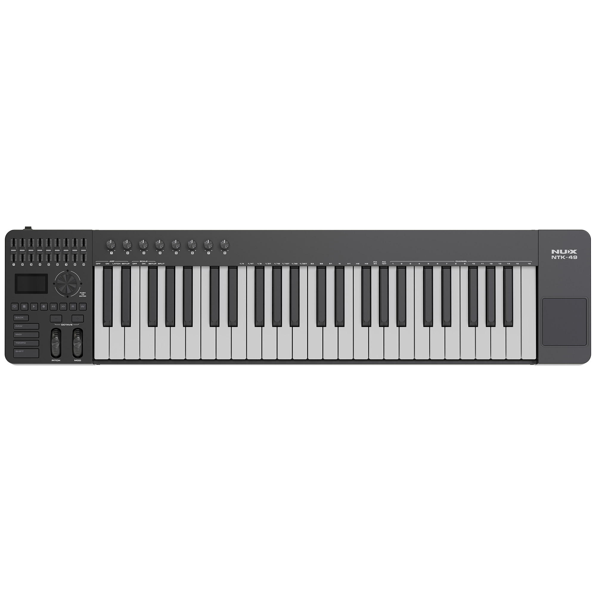 NUX Bundle - 2 | Pro Producer | NTK-49 MIDI Keyboard, NAI-24 Audio Interface & NFM-03 Monitors