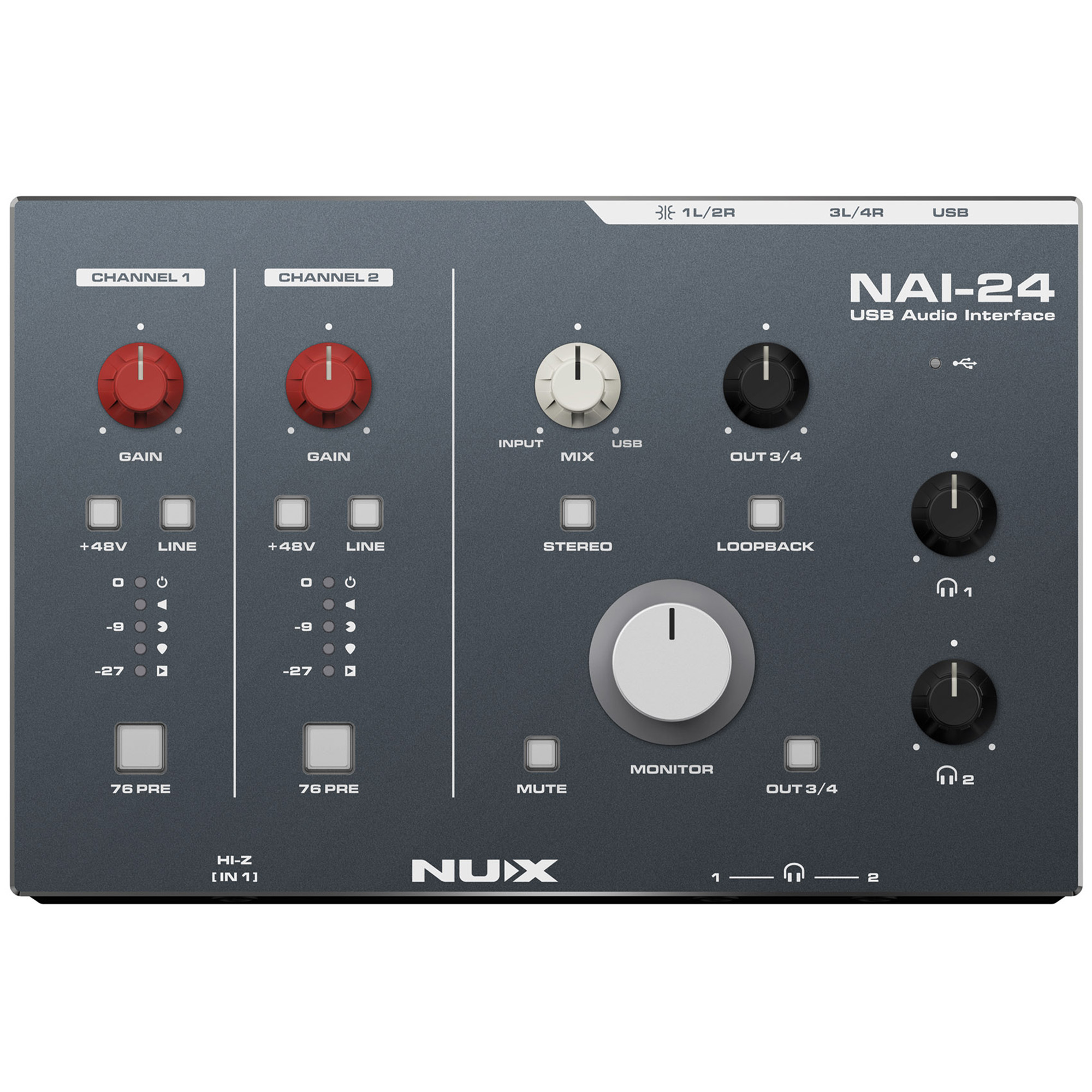 NUX Bundle - 2 | Pro Producer | NTK-49 MIDI Keyboard, NAI-24 Audio Interface & NFM-03 Monitors