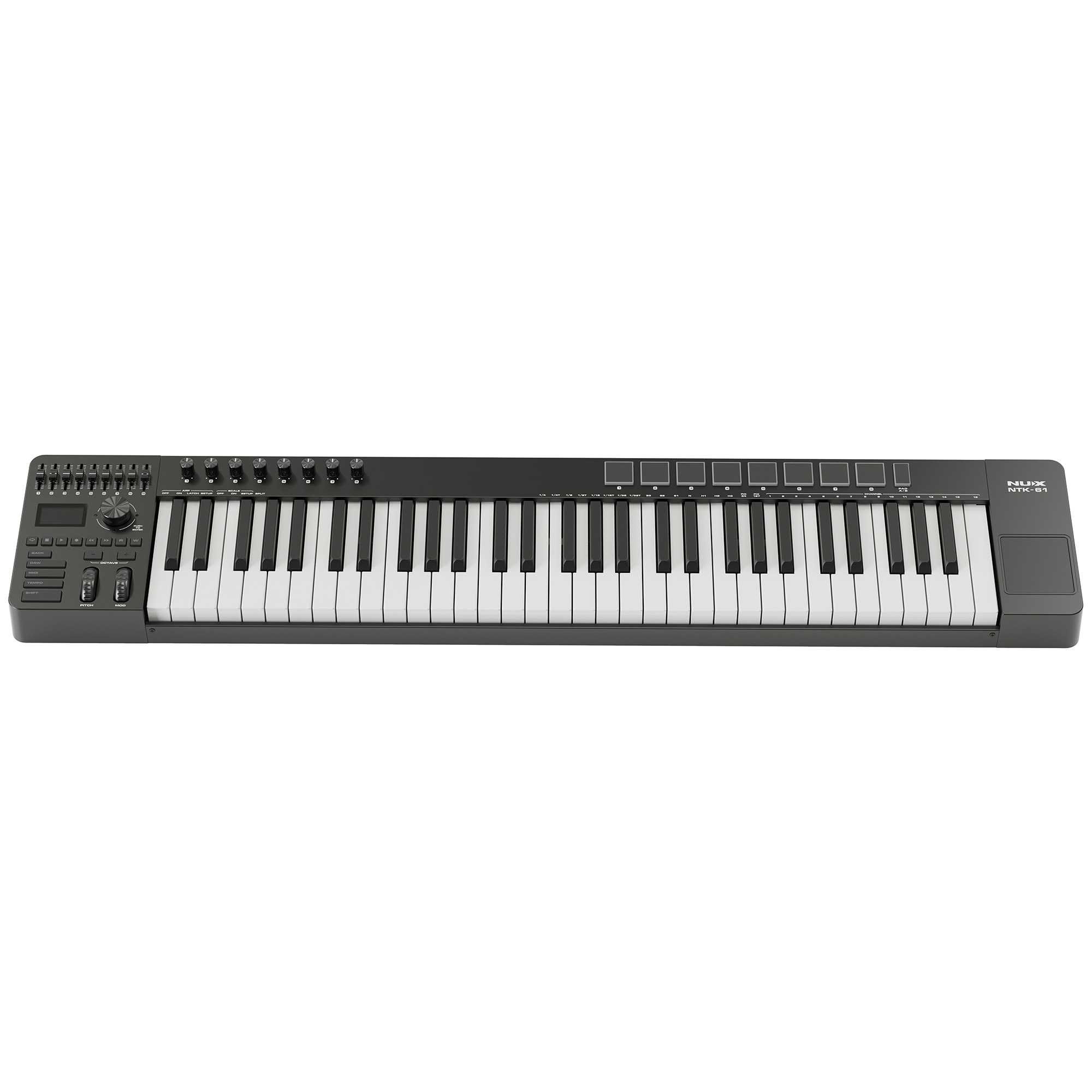 NUX Bundle - 1 | Elite Composer Studio | NTK-61 MIDI Controller, NAI-24 Interface & NFM-03 Monitors