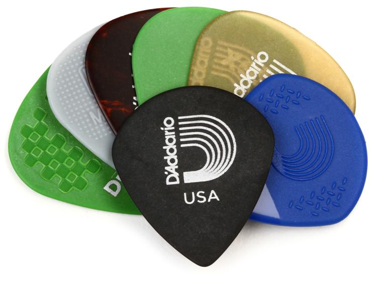 D'Addario 1XVP4-5 Variety Pack Medium Gauge Guitar Picks - 7 pieces