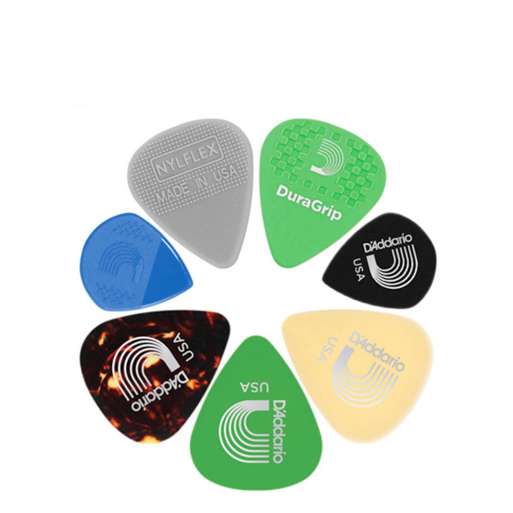 D'Addario 1XVP4-5 Variety Pack Medium Gauge Guitar Picks - 7 pieces