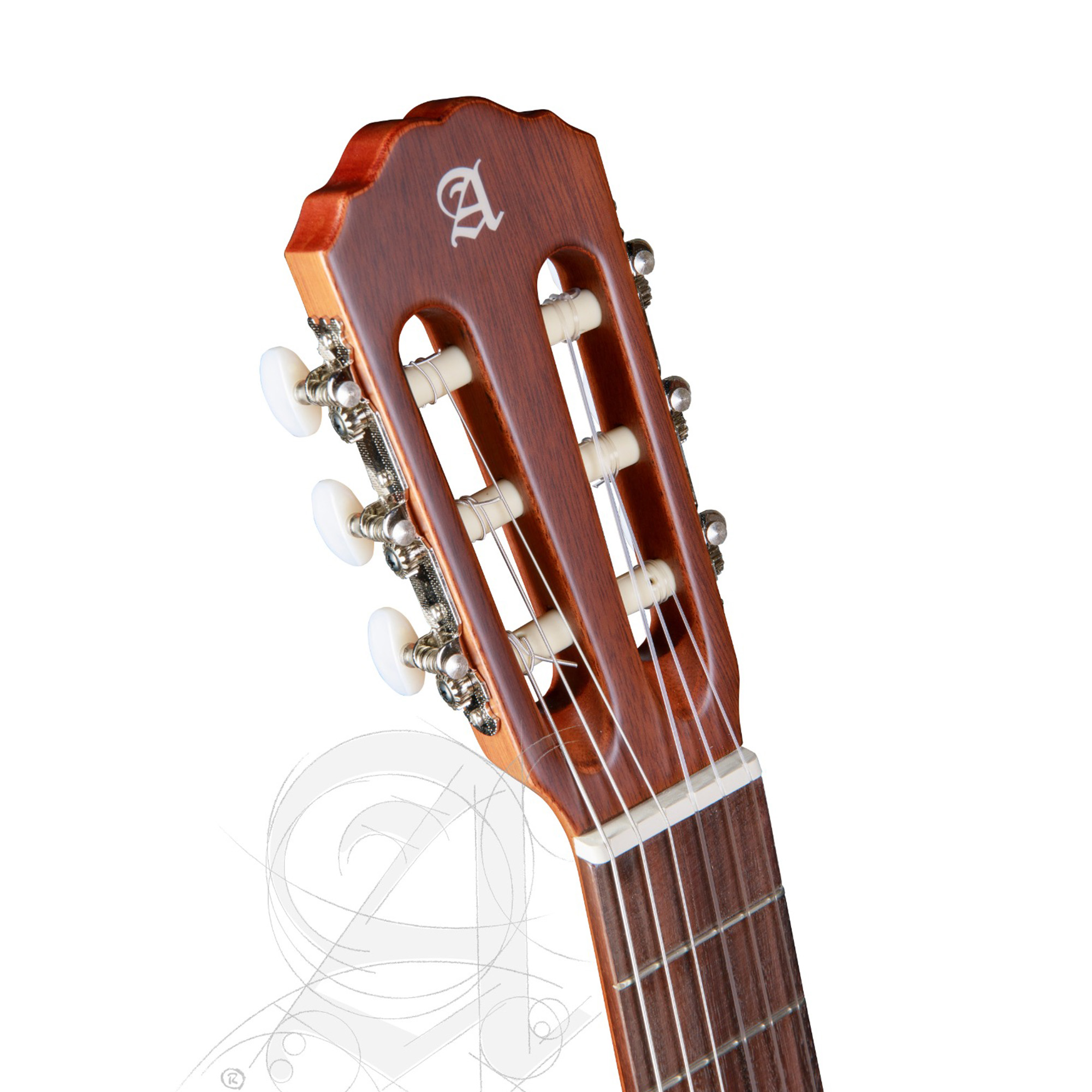 Alhambra Classical 1C Satin Guitar - Black