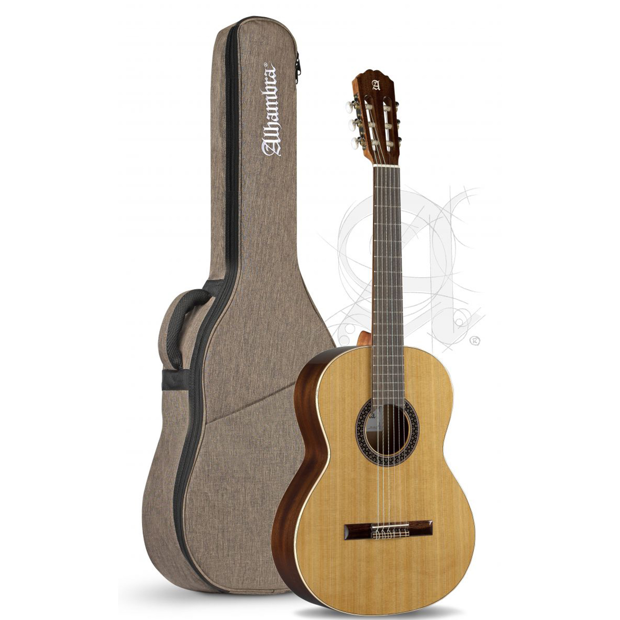 Alhambra 1 C HT Hybrid Terra 1/2 Guitar - Natural