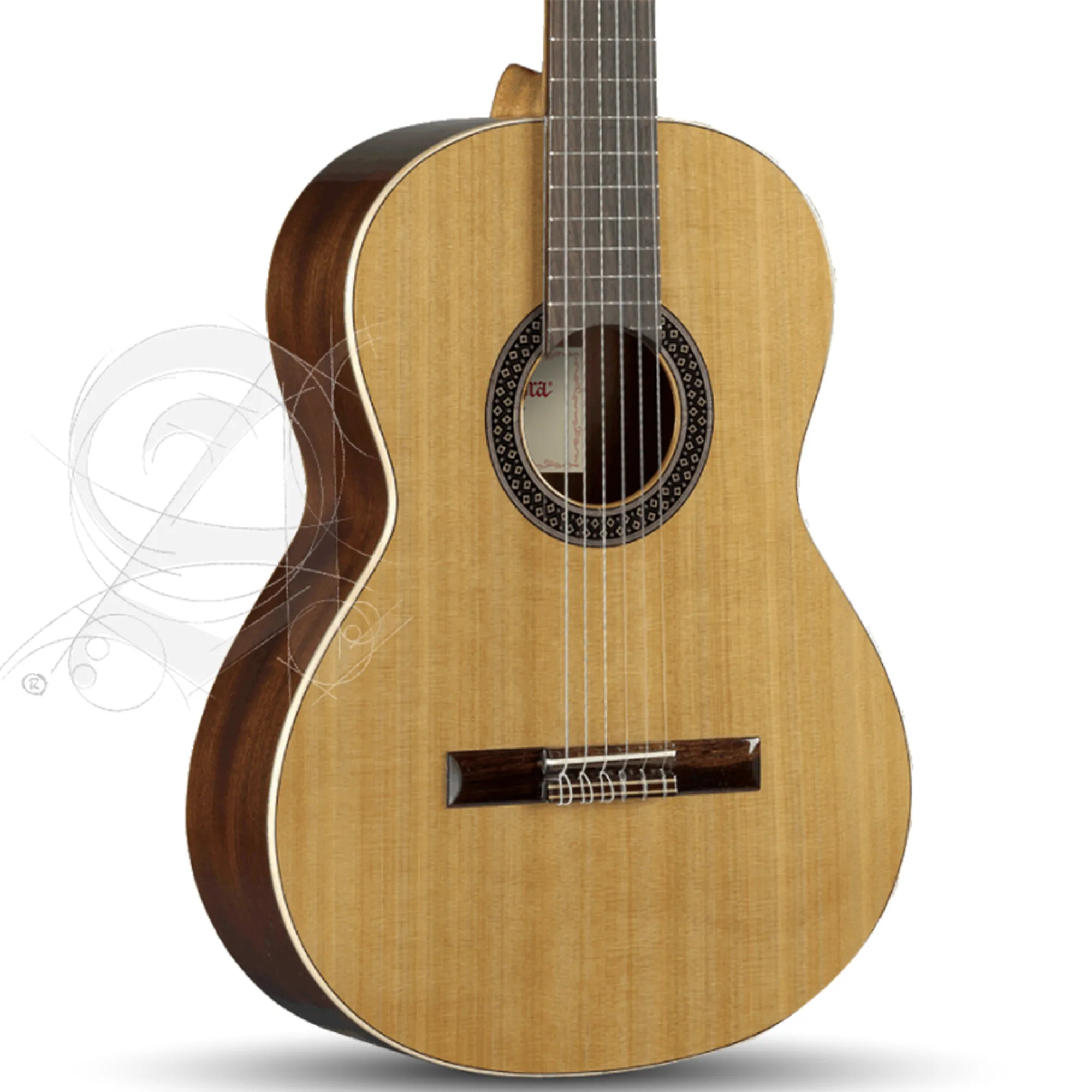 Alhambra Hybrid Terra 1 C HT 3/4 Guitar - Natural