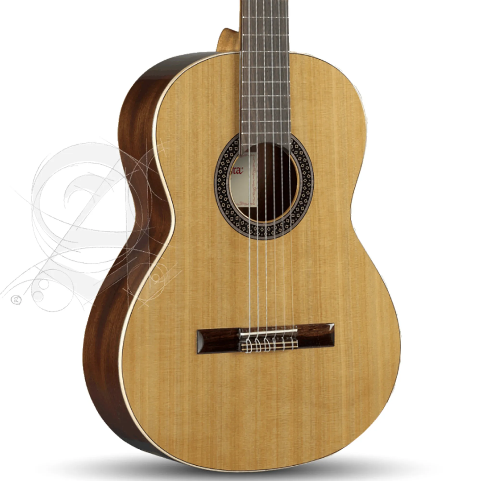 Alhambra Classic Guitar 1 C HT (Hybrid Terra) - Natural - B-Stock (Visible Dent)