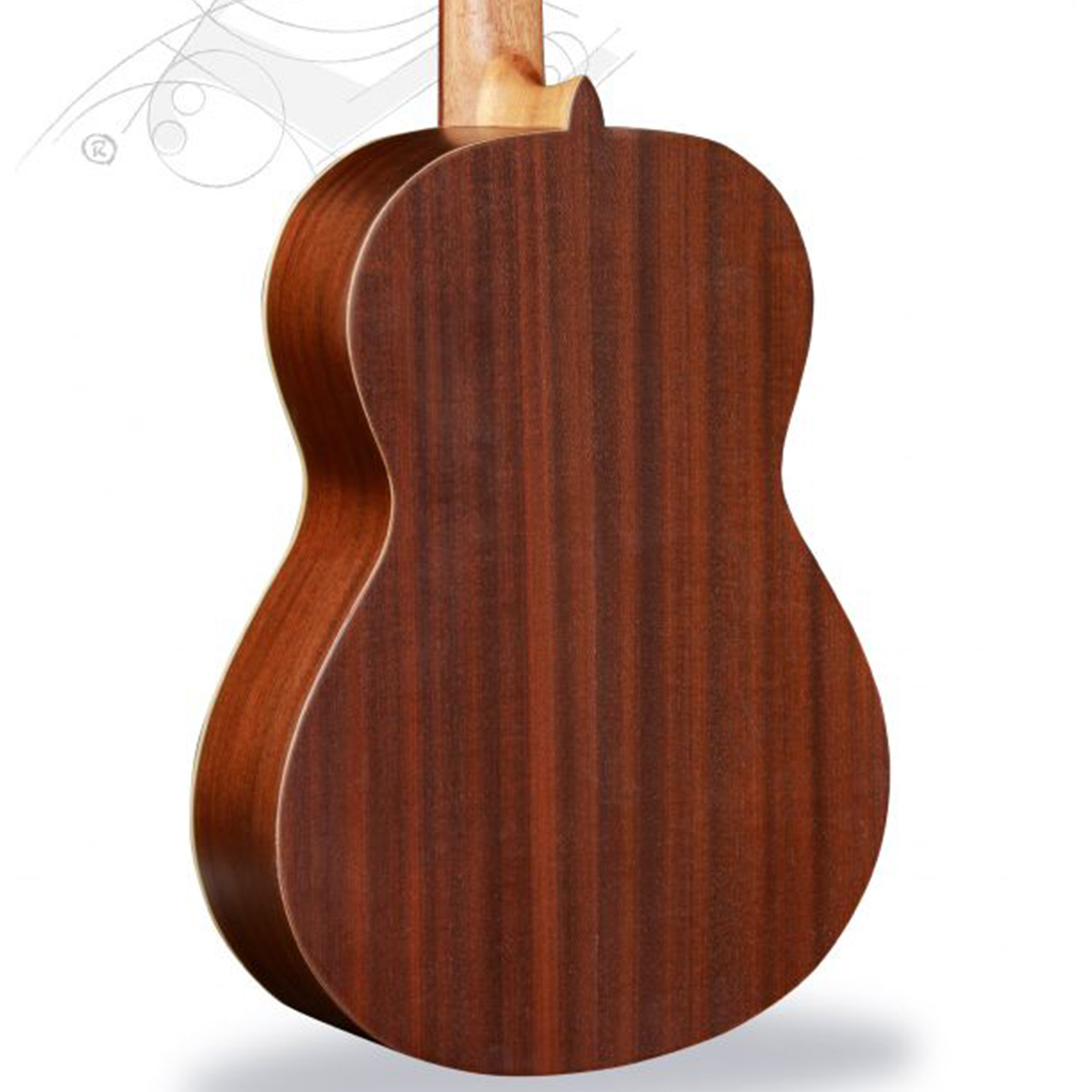 Alhambra Classic Guitar 1 C HT (Hybrid Terra) - Natural - B-Stock (Visible Dent)