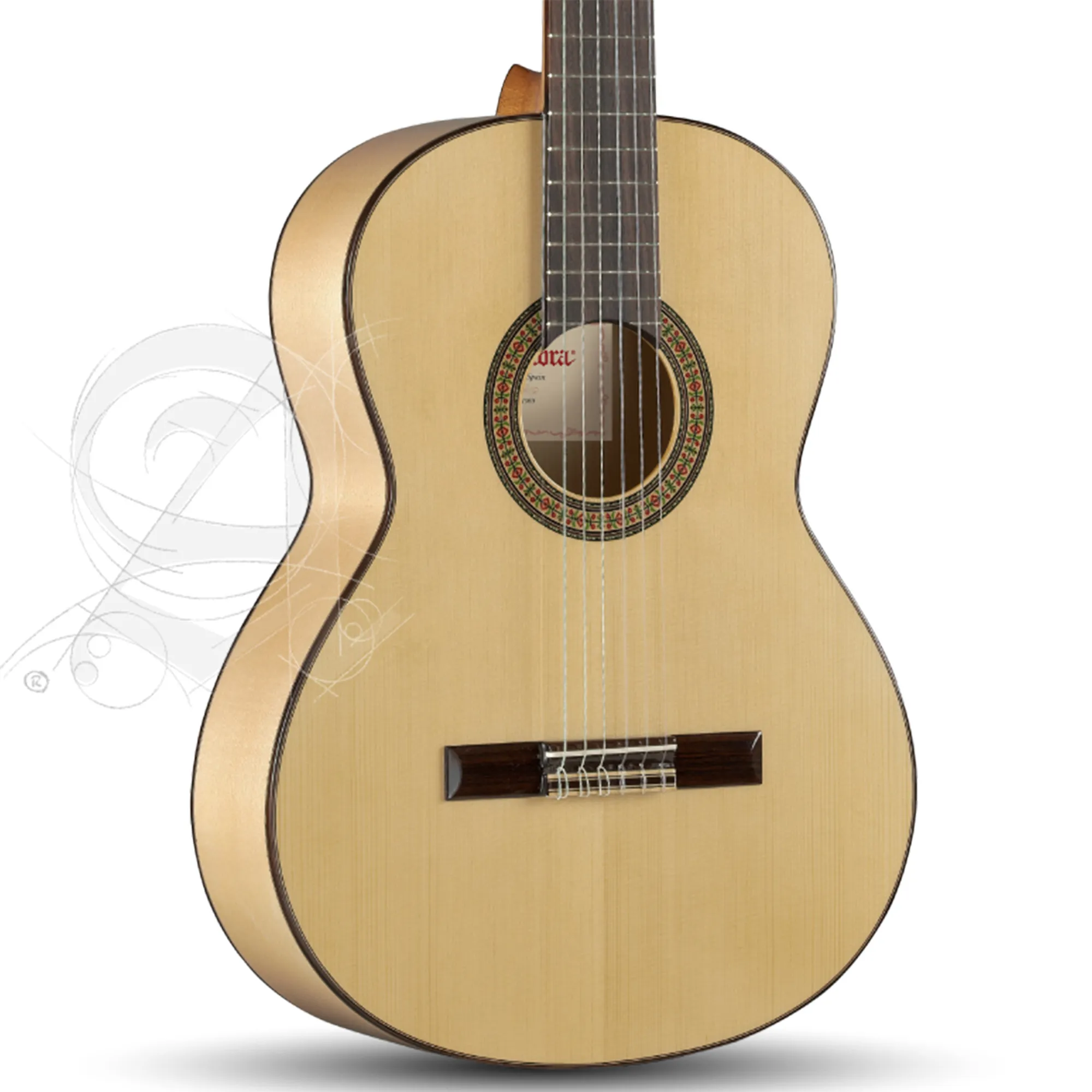 Alhambra Flamenco Pure C Golpeador Guitar 3F - Natural