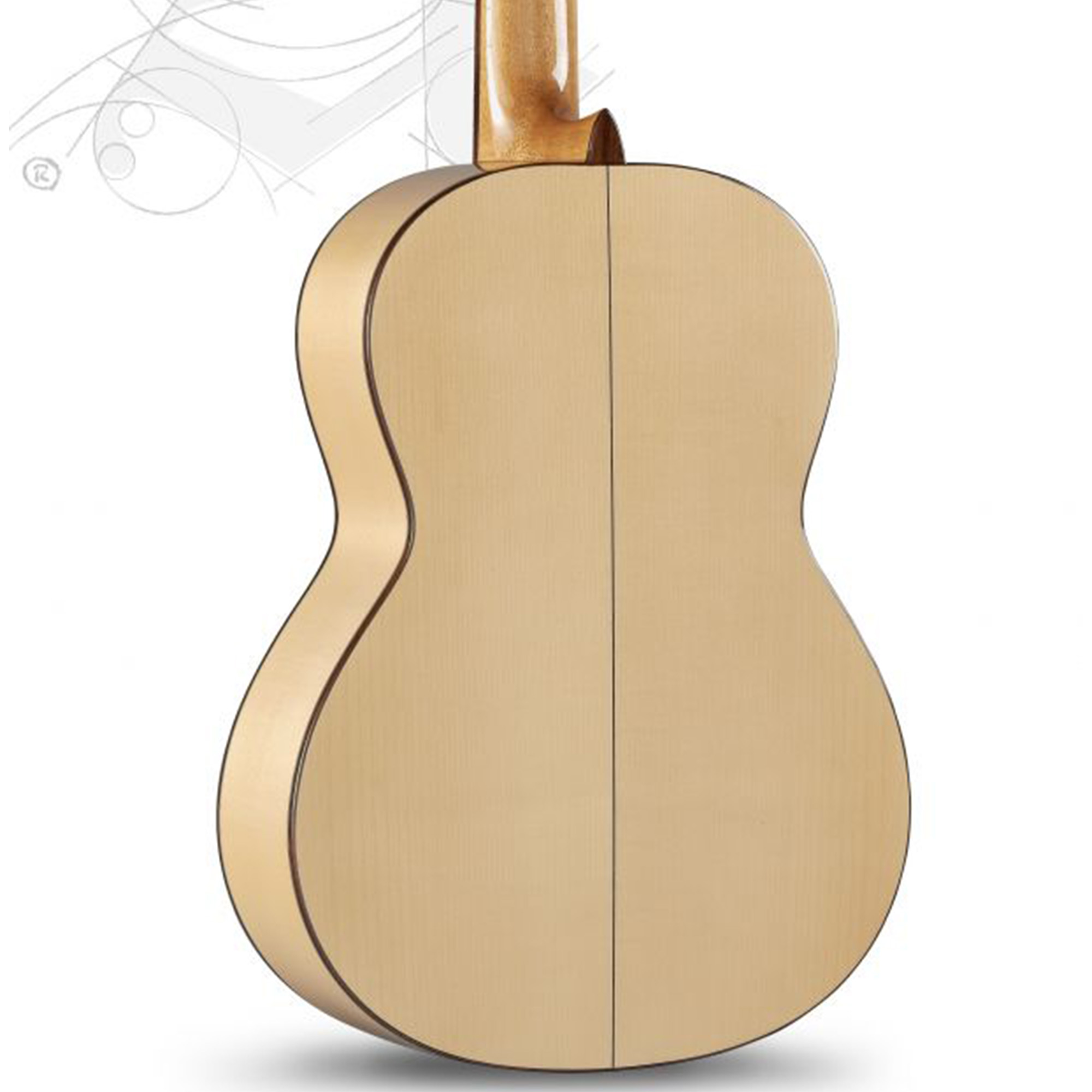 Alhambra Flamenco Pure C Golpeador Guitar 3F - Natural