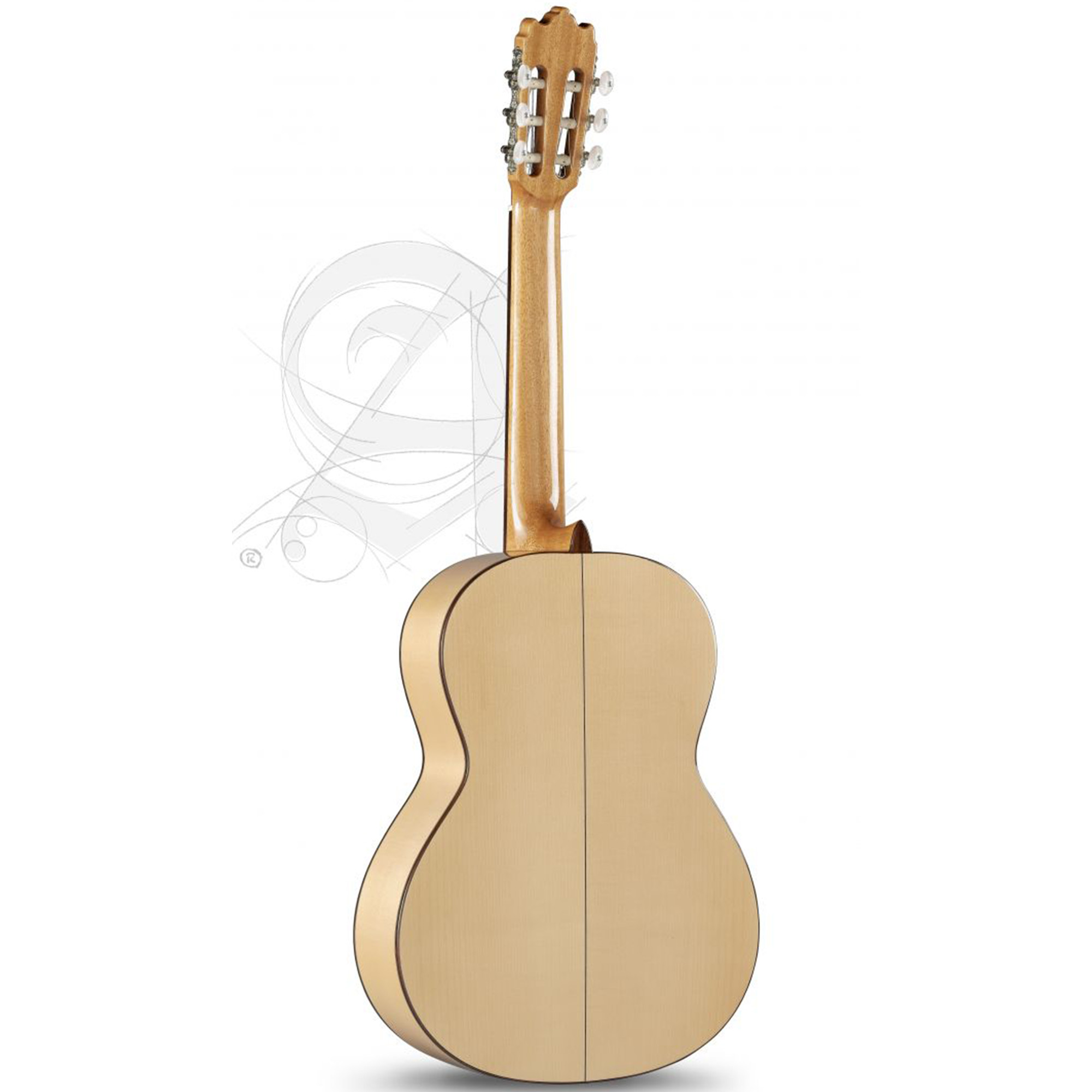 Alhambra Flamenco Pure C Golpeador Guitar 3F - Natural