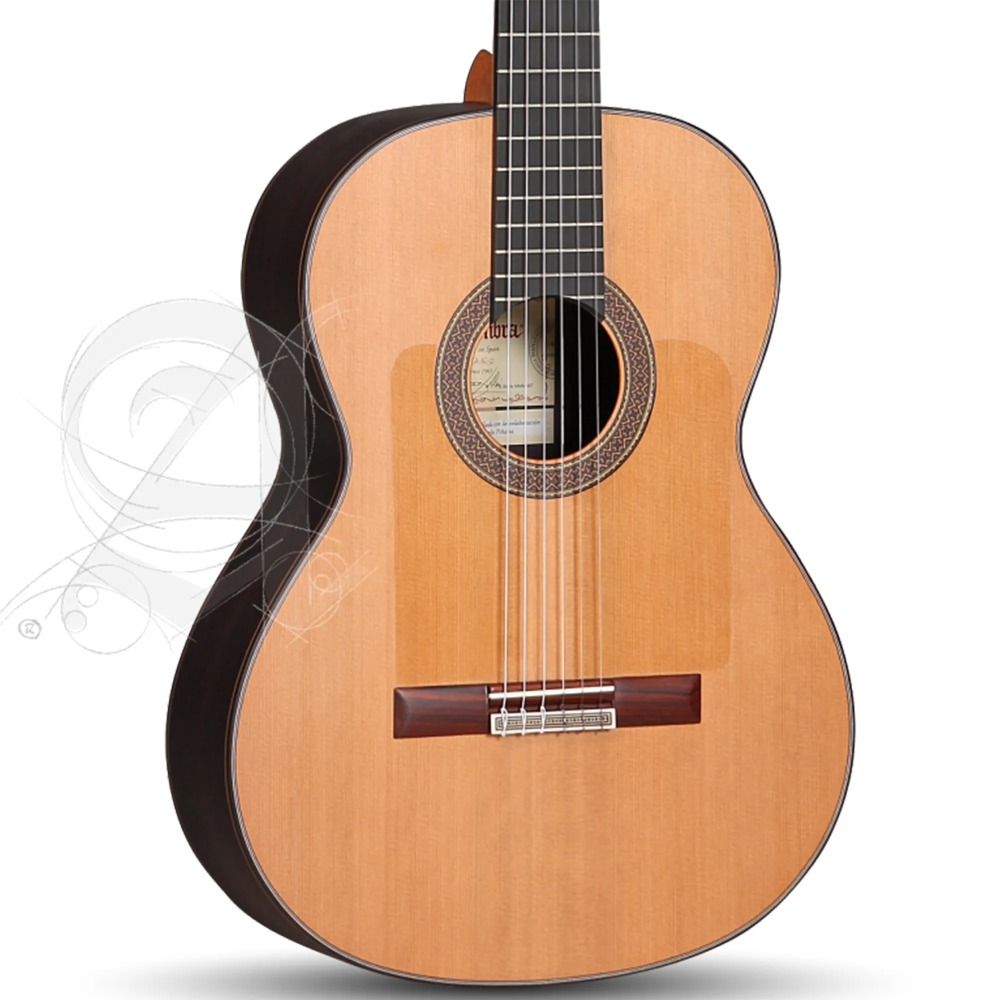Alhambra Flamenco 10 Fp Pinana Classical Guitar