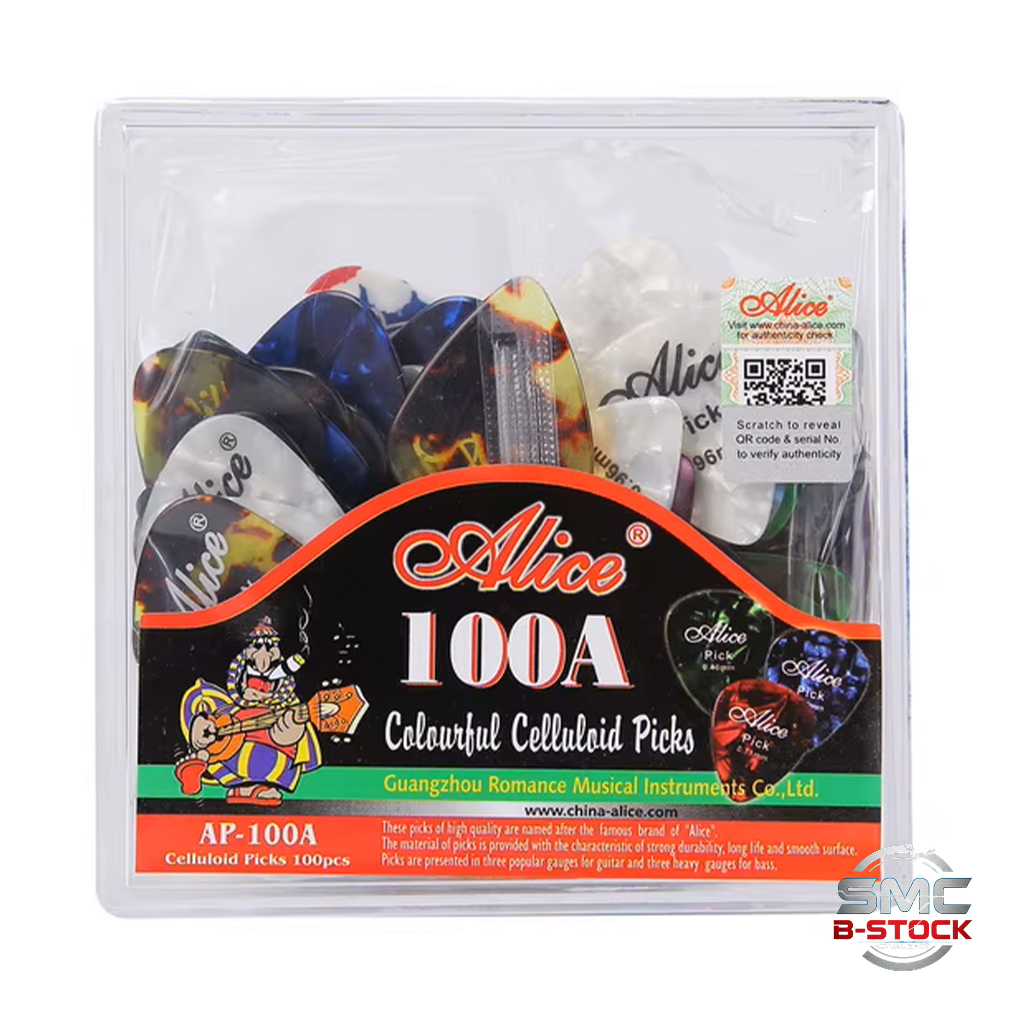 Alice Celluloid High Quality Guitar Picks Musical Instrument Accessory - B-Stock