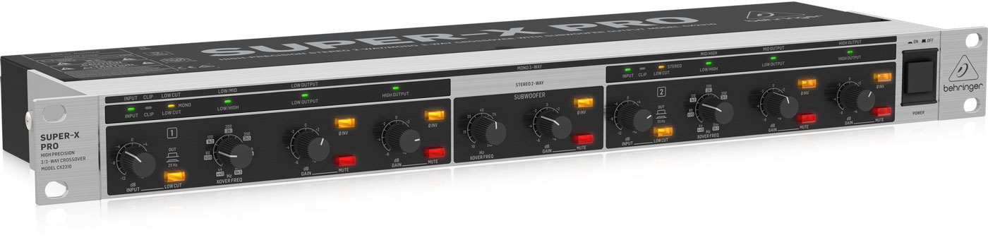 Behringer Super X Pro Multi-channel Crossover with Subwoofer Output