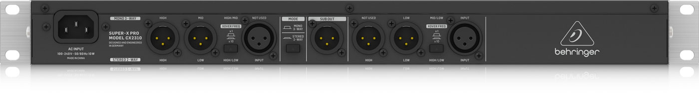 Behringer Super X Pro Multi-channel Crossover with Subwoofer Output