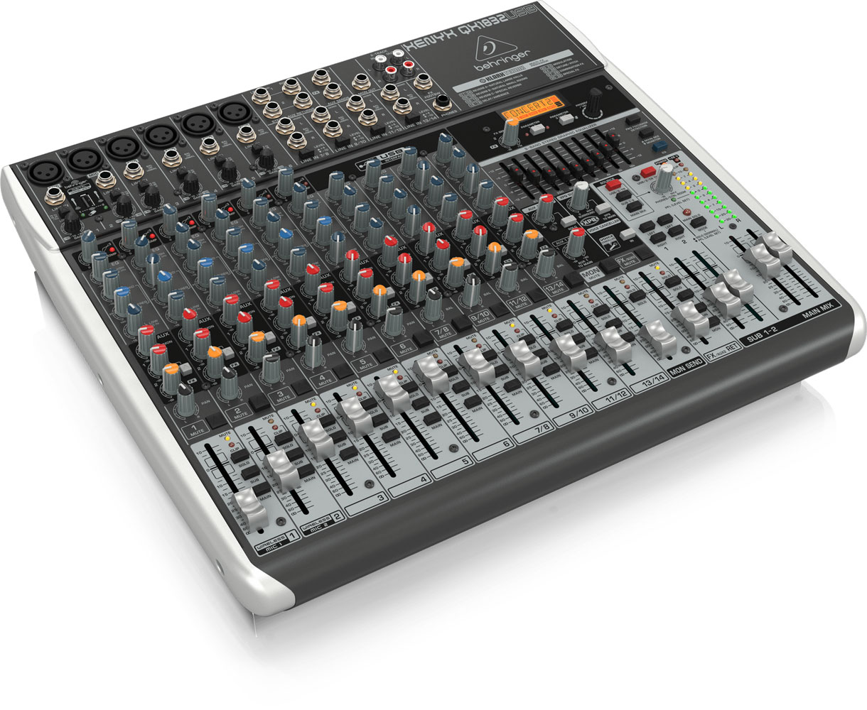 Behringer Xenyx QX1832USB Mixer with USB and Effects - 18 Channels