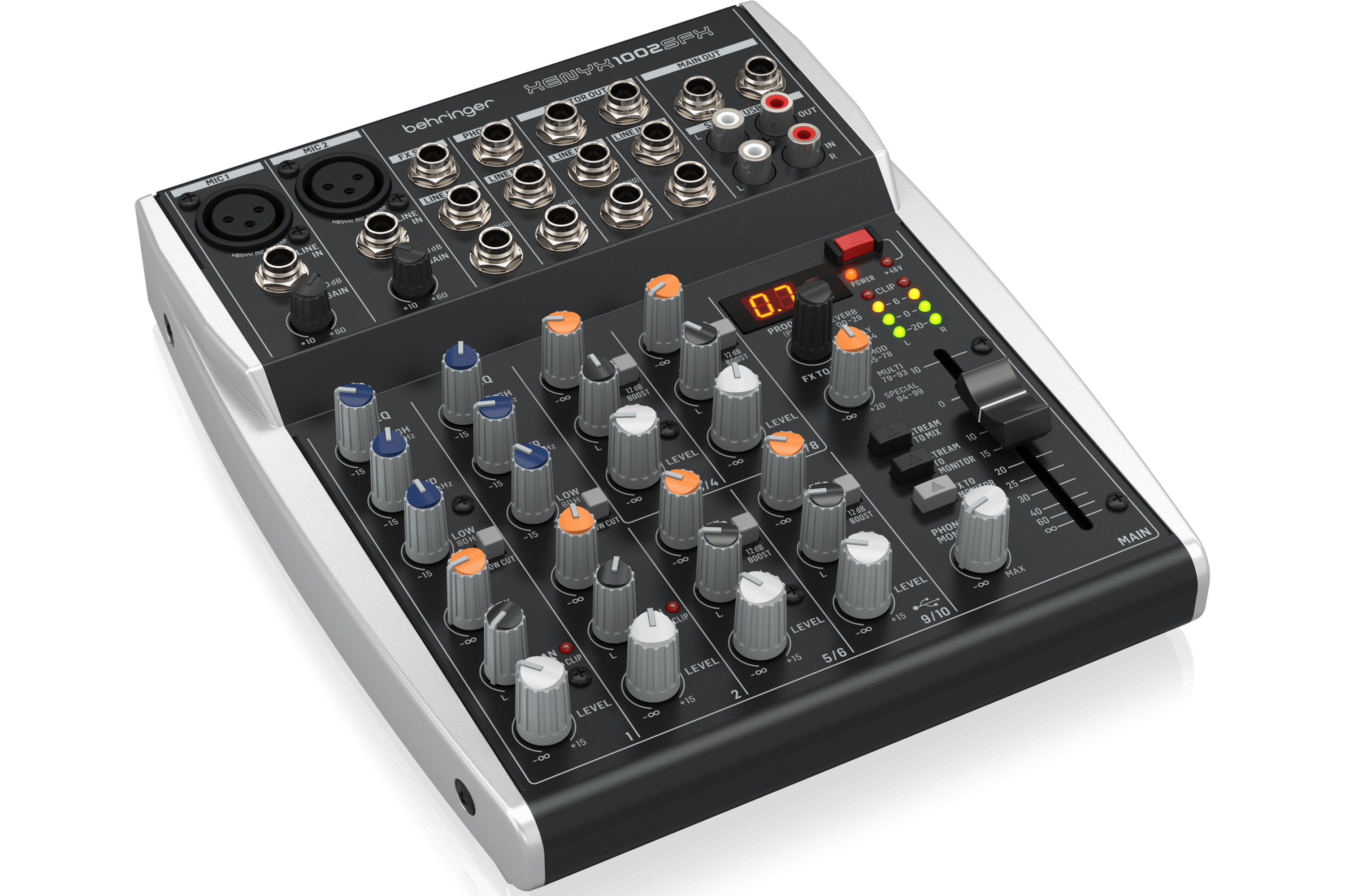 Behringer XENYX 1002SFX Analog Mixer with USB - 10 Input