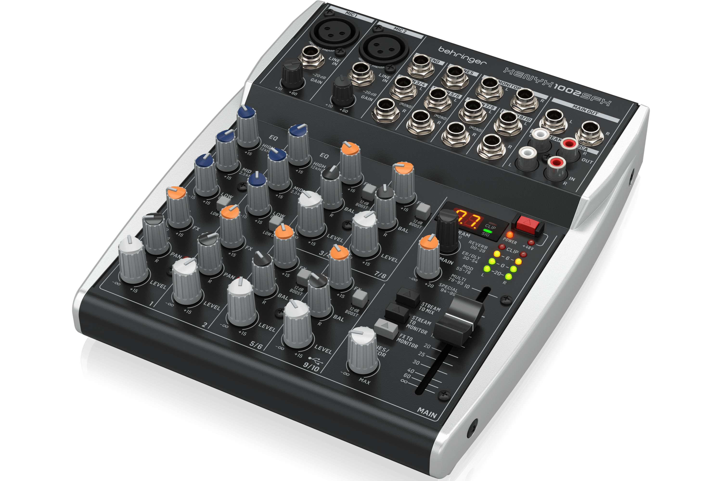 Behringer XENYX 1002SFX Analog Mixer with USB - 10 Input