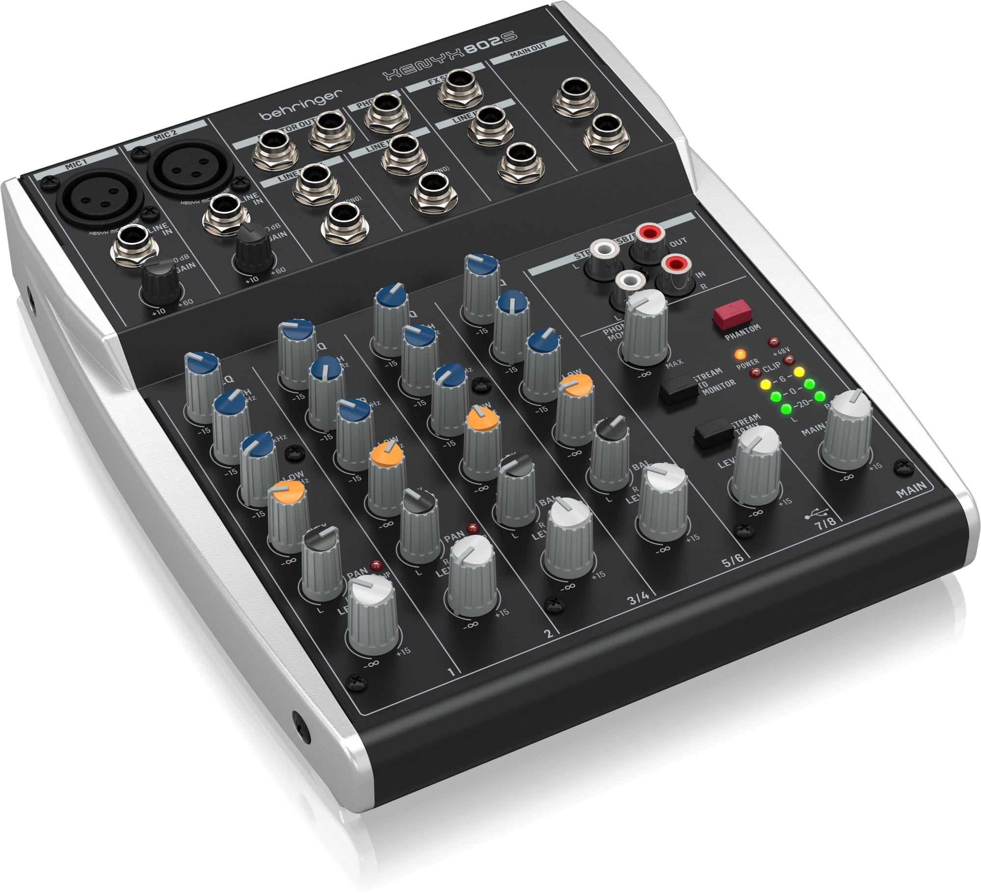 Behringer Xenyx 802S 8 Channel Analog Streaming Mixer