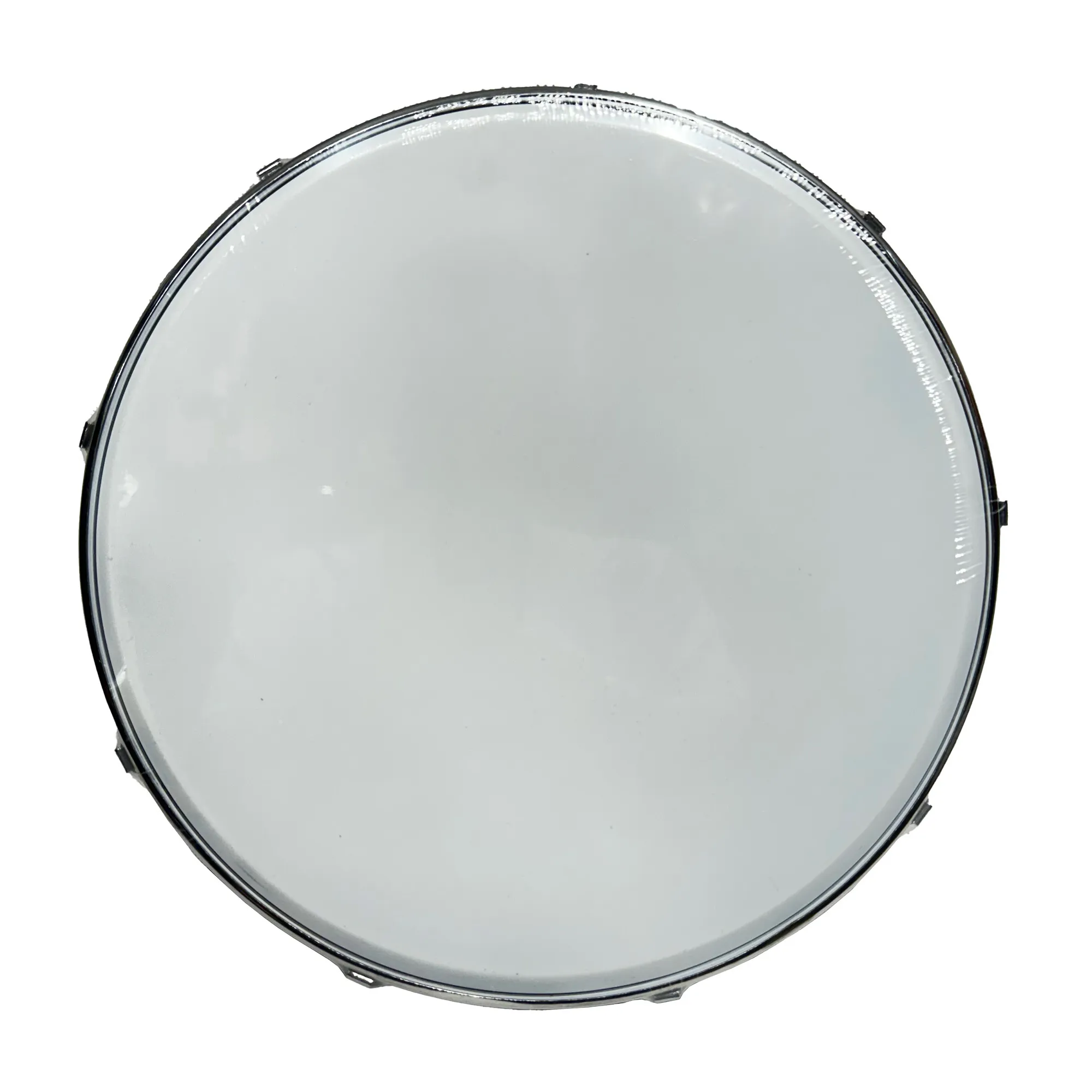 Power Beat CPPM1008 Tambourine 10 Inches with Skin - Chrome