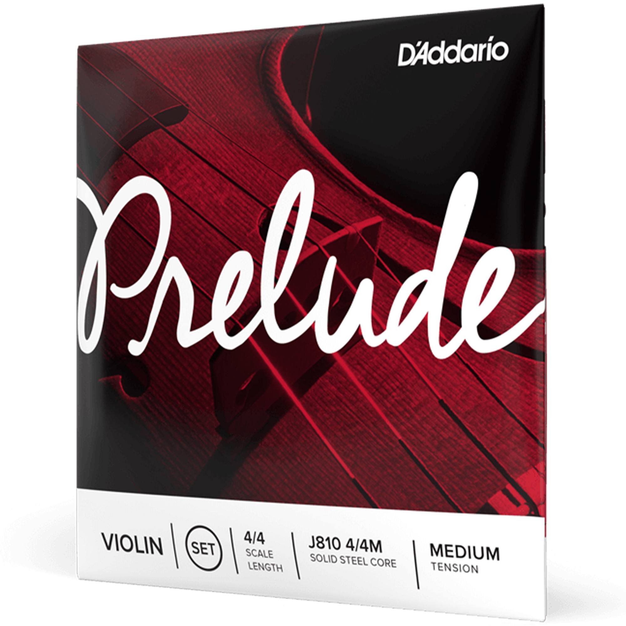 D'Addario J810 4/4M Prelude Violin String - 4/4 Scale - Medium Tension