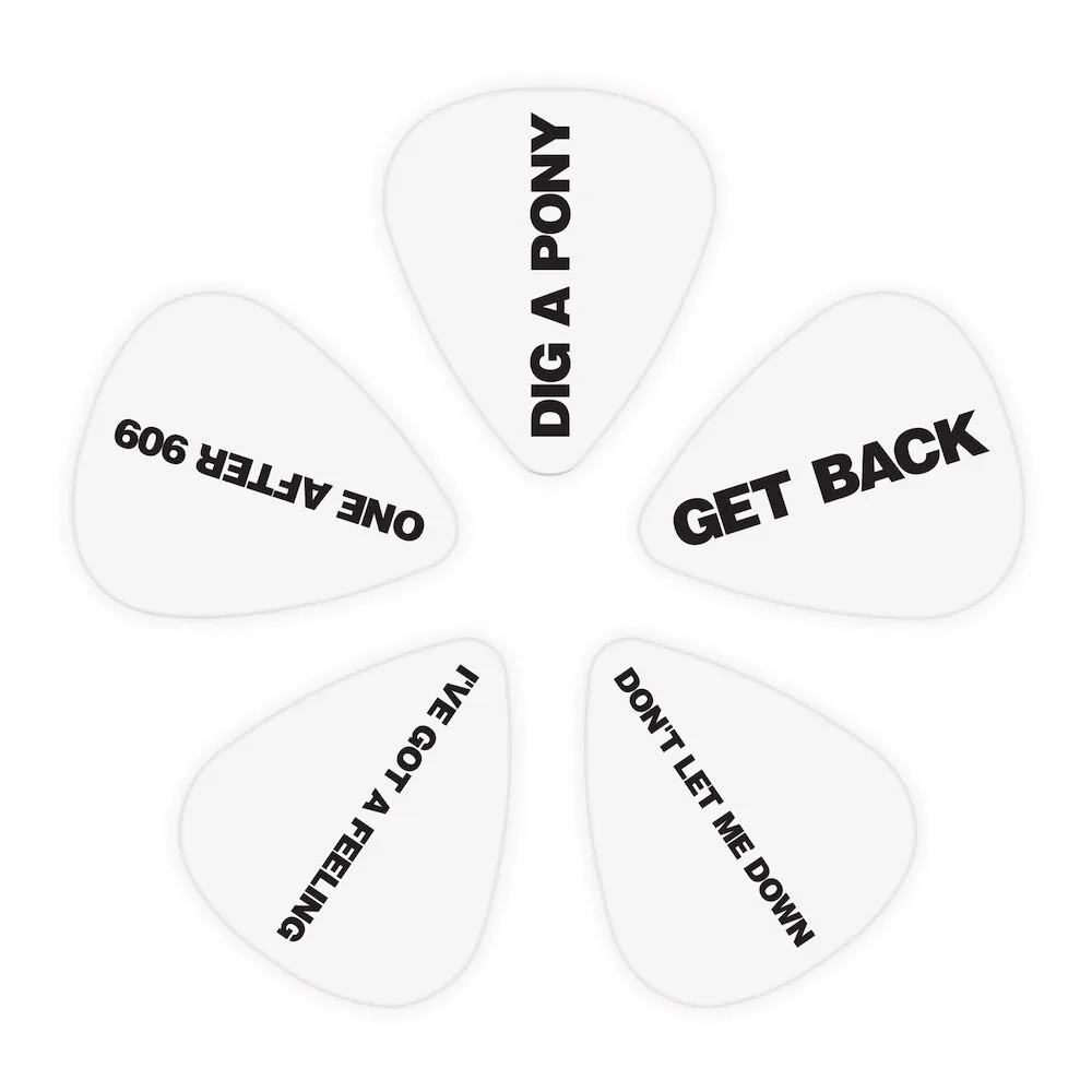 D'Addario 1CWH2-10B8 Beatles Get Back Guitar Picks Light Gauge (.50mm) - 10 pieces