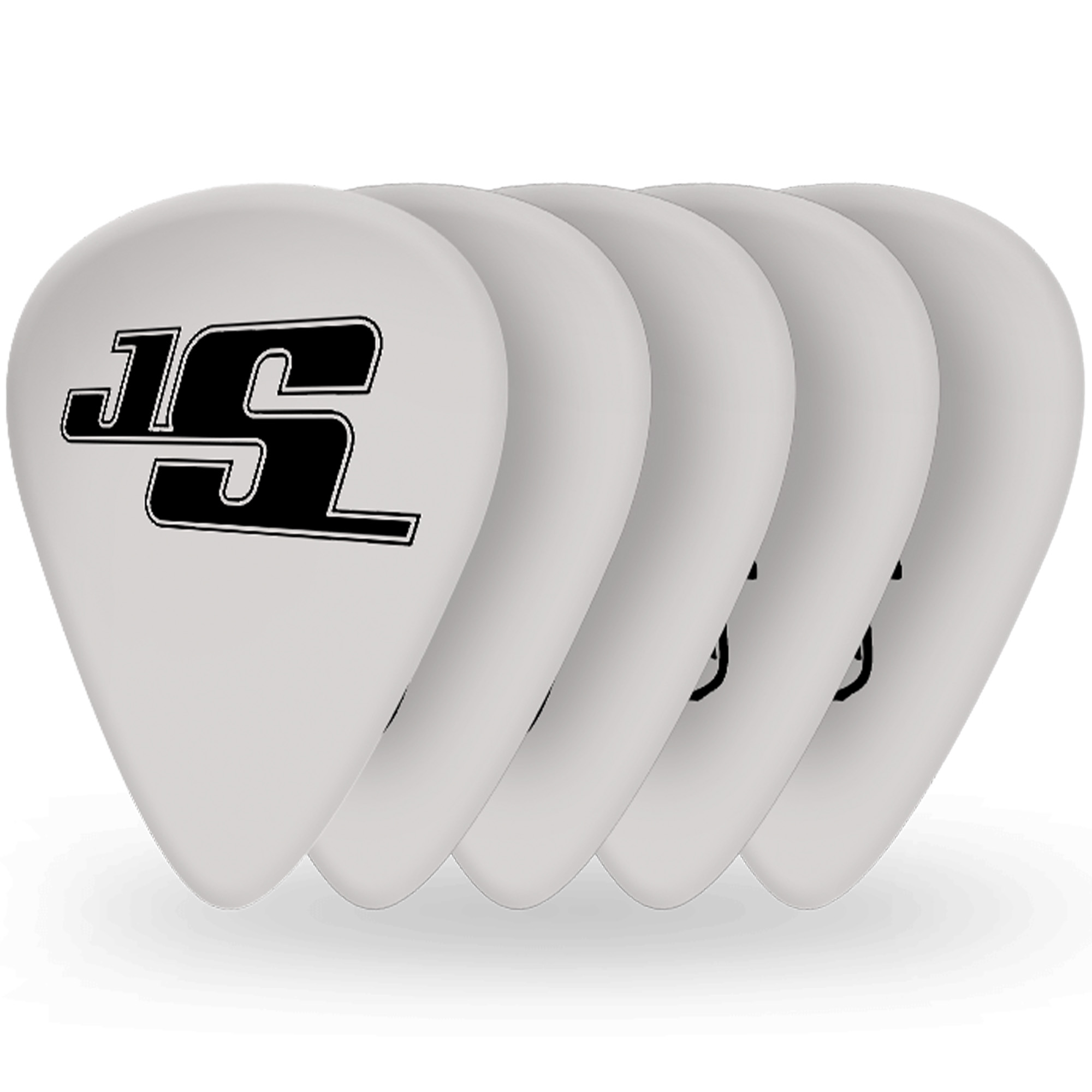 D'Addario 1CWH2-10JS Planet Waves Joe Satriani Light Gauge (.50mm) Guitar Picks White - 5 pieces