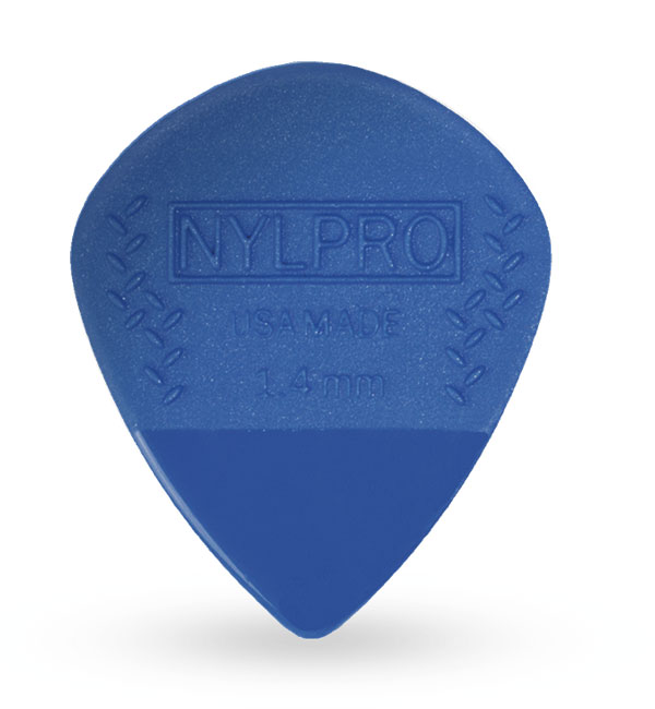 D'Addario 3NPR7-10 Nylpro Jazz Guitar Picks Blue Gauge (1.4mm) - 10 pieces