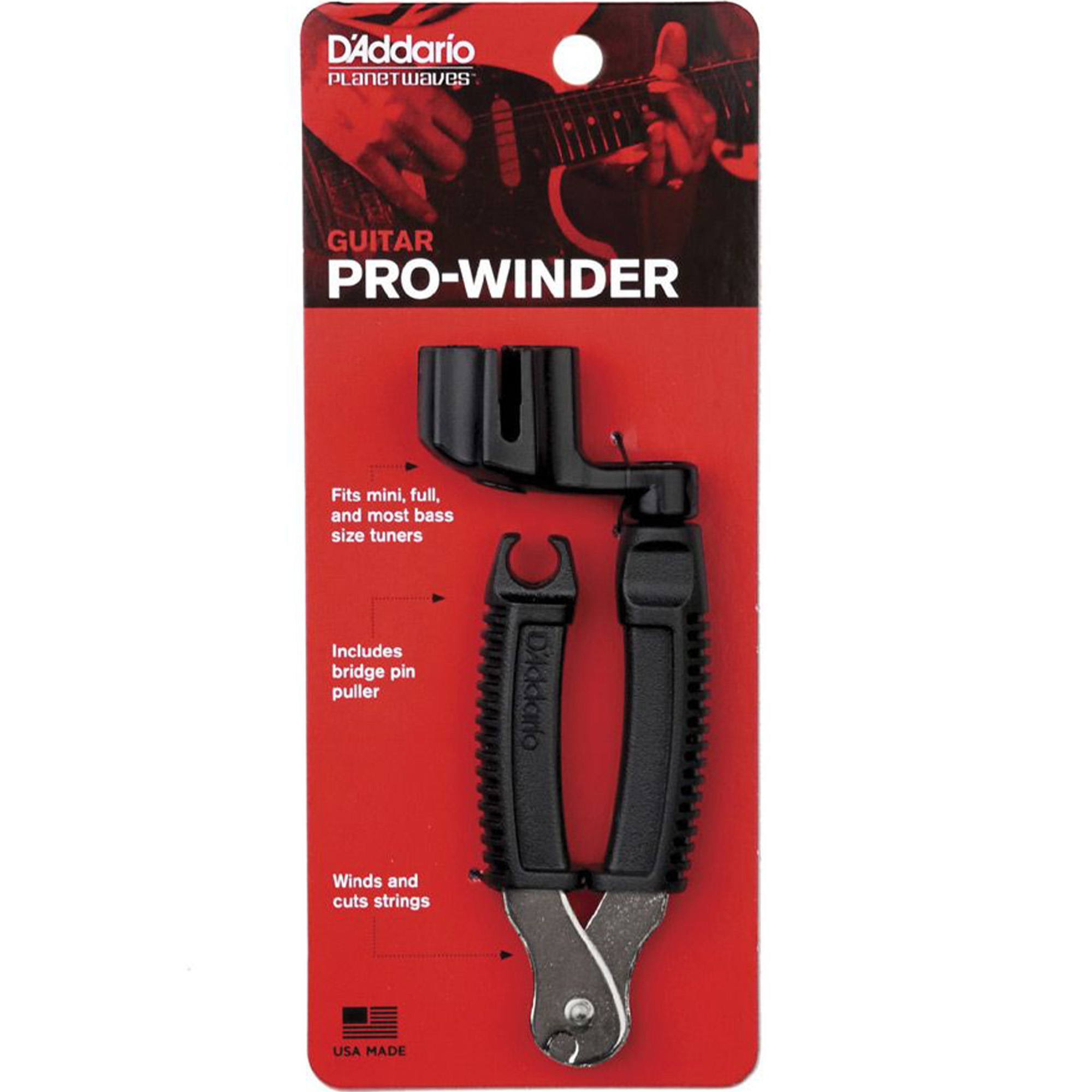 D'Addario DP0002 Planet Waves Pro-Winder Guitar - Black