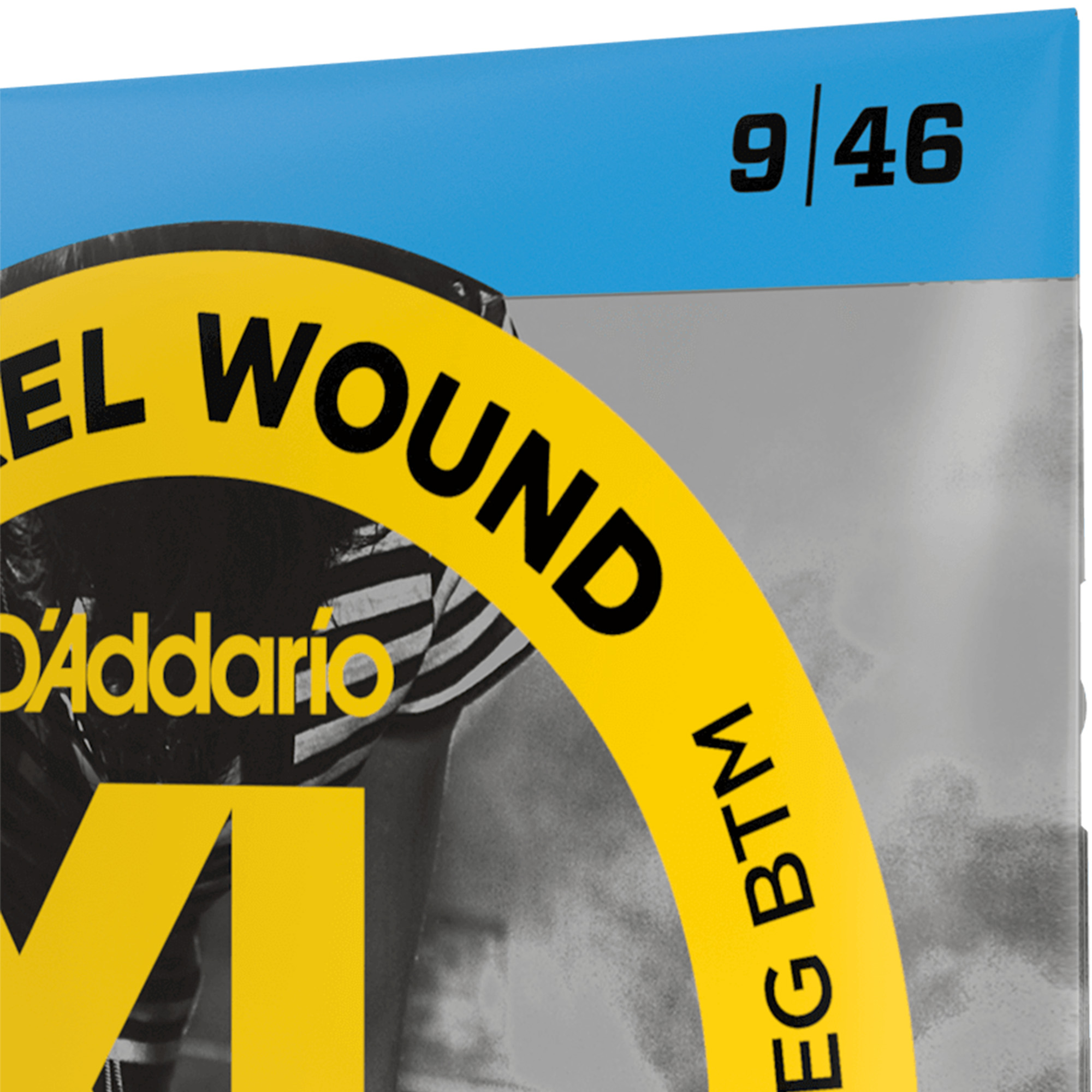 D'Addario EXL125 Nickel Wound Super Light Top/Regular Bottom Electric Guitar Strings - 09- 46