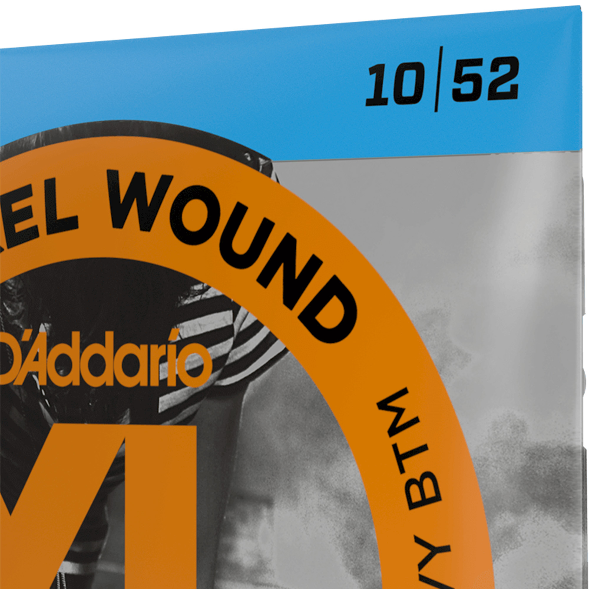 D'Addario EXL140 Nickel Wound Light Top/Heavy Bottom Electric Guitar -10-52