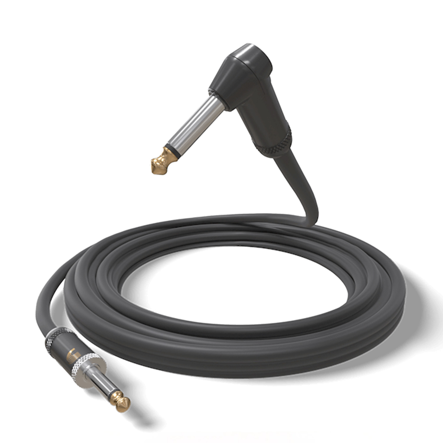 D'Addario PW-AMSGRA-20 American Stage Series cables Angle - Straight - 20 ft / 6 Meters