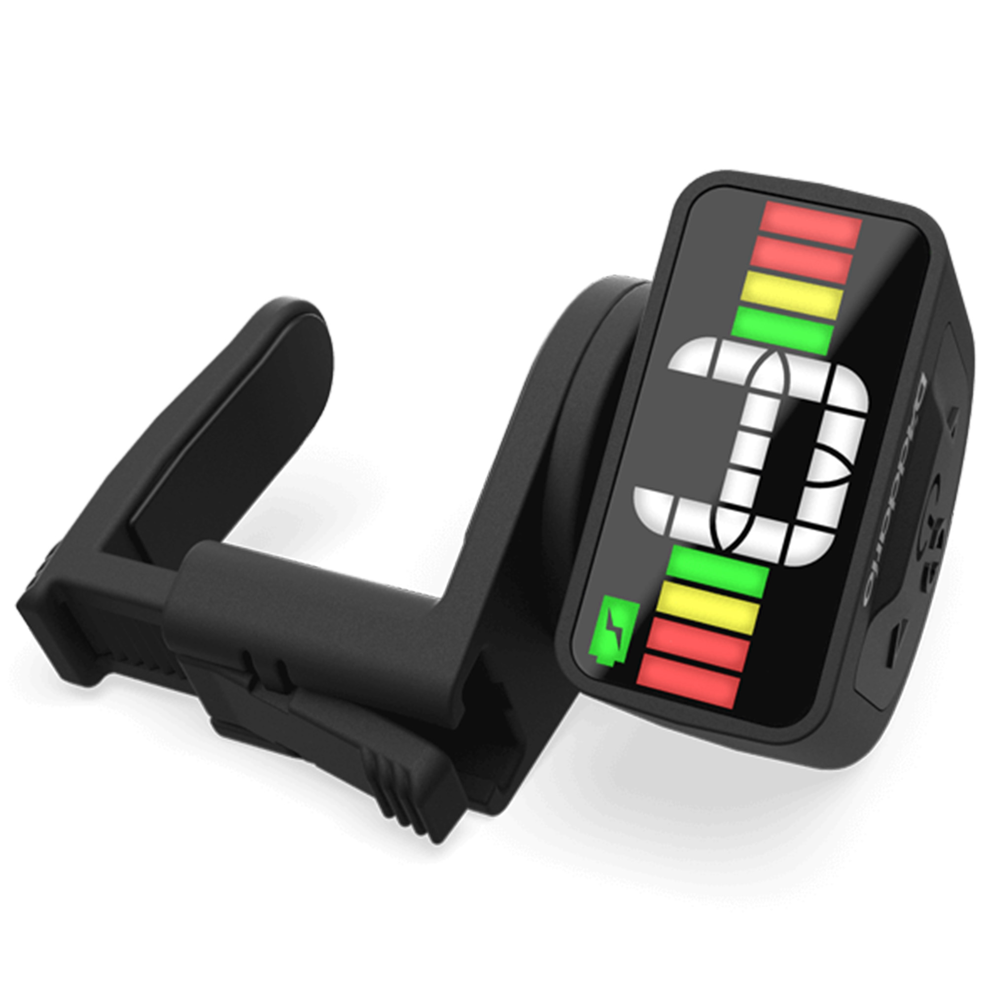 D'Addario PW-CT-12RC Micro Rechargeable Headstock Guitar Tuner - Black
