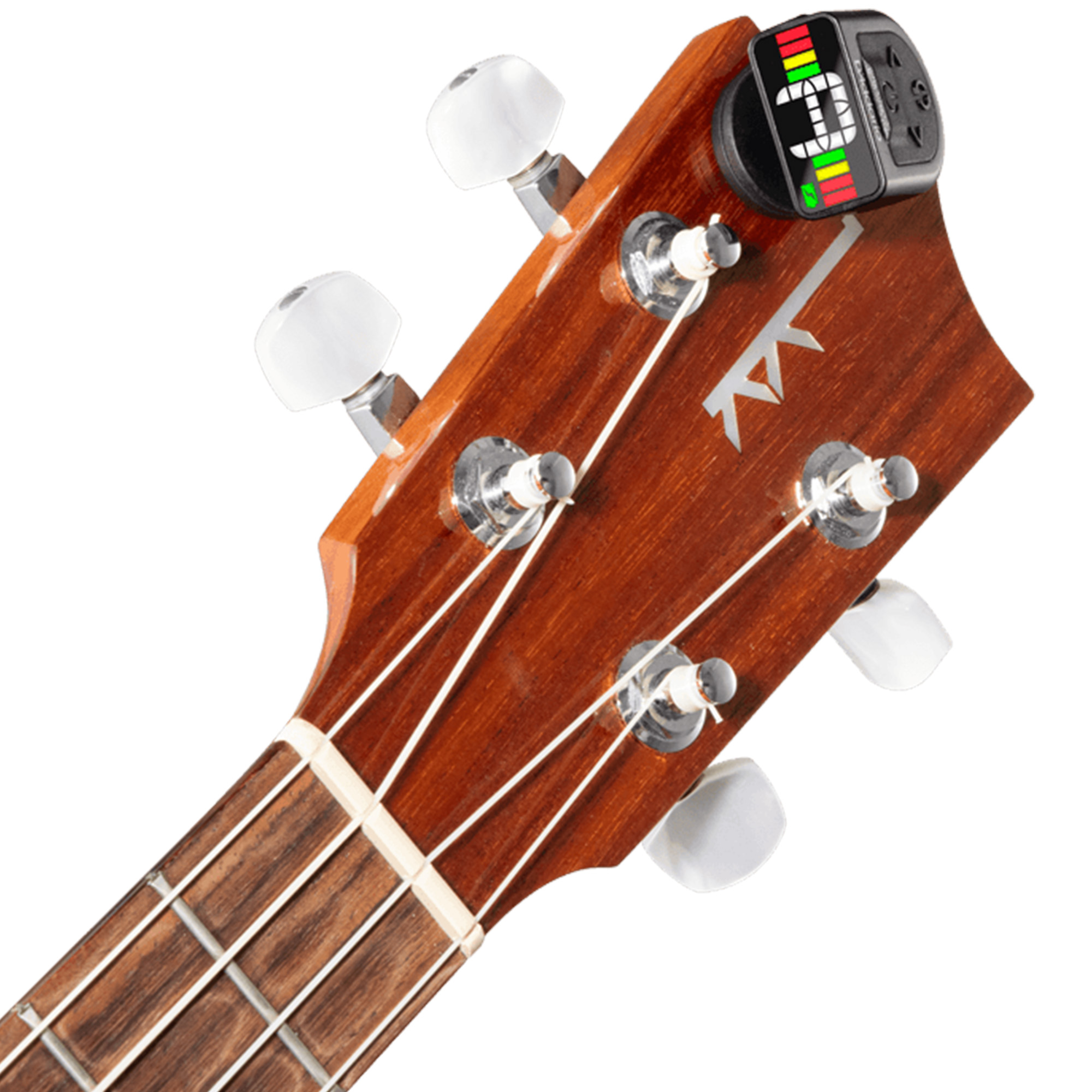 D'Addario PW-CT-12RC Micro Rechargeable Headstock Guitar Tuner - Black