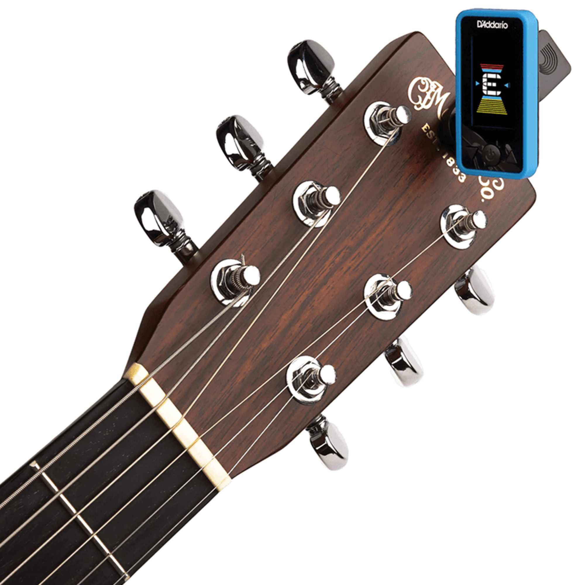 D'Addario PW-CT-17BU Planet Waves Eclipse Headstock Tuner - Blue