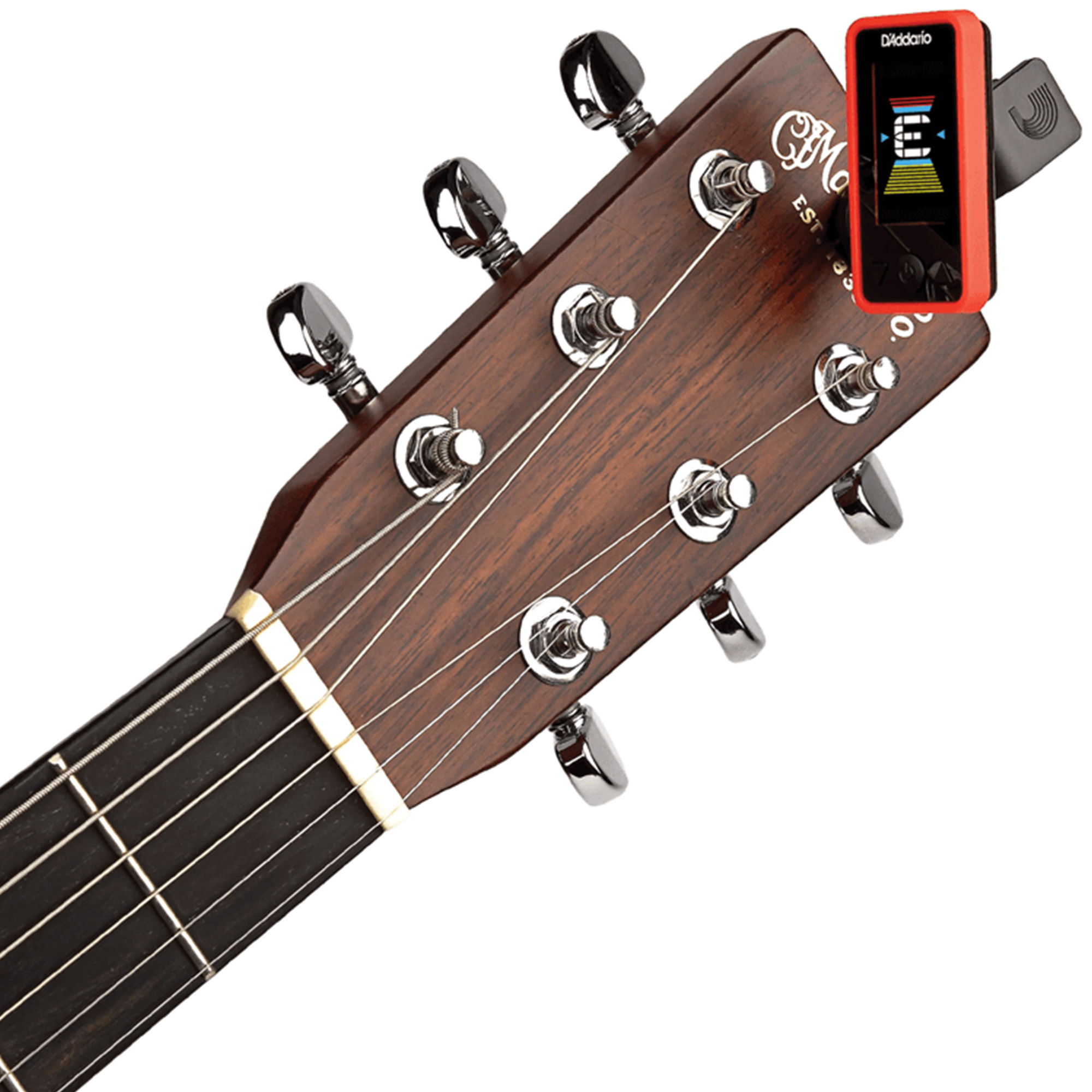 D'Addario PW-CT-17RD Planet Waves Eclipse Headstock Tuner - Red