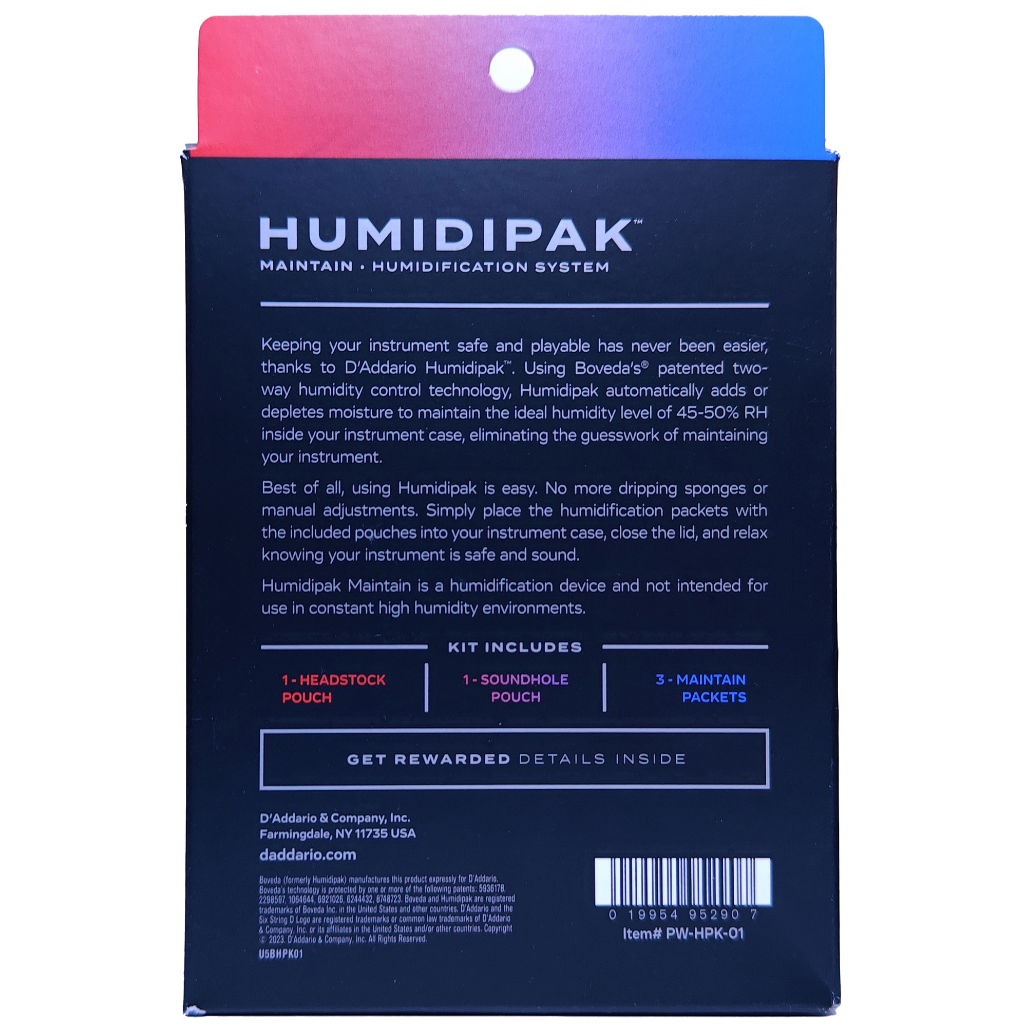D'Addario PW-HPK-01 Planet Waves Two-Way Humidification System