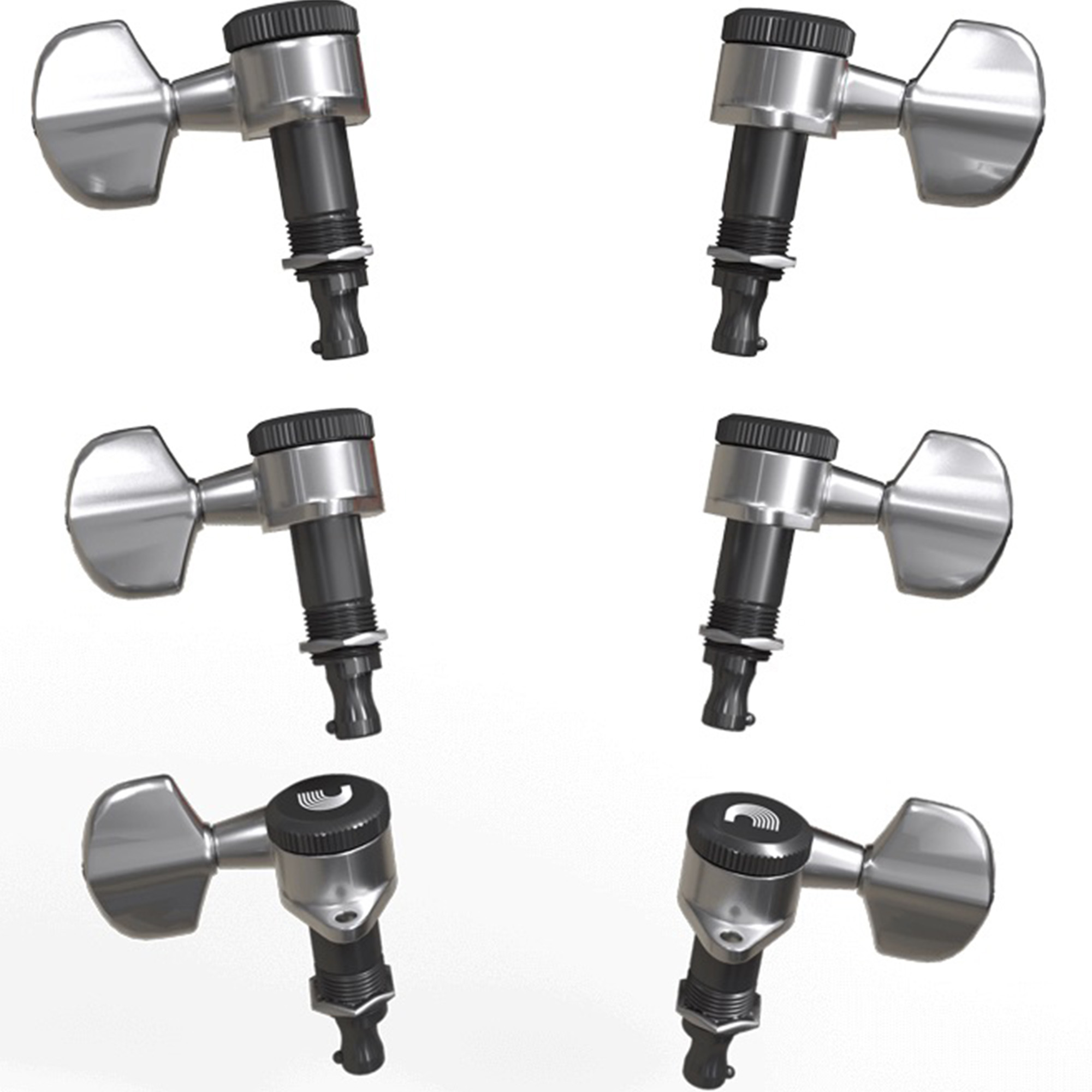 D'Addario PWAT-331L Auto-Trim Tuning Machines 3 Right + 3 Left