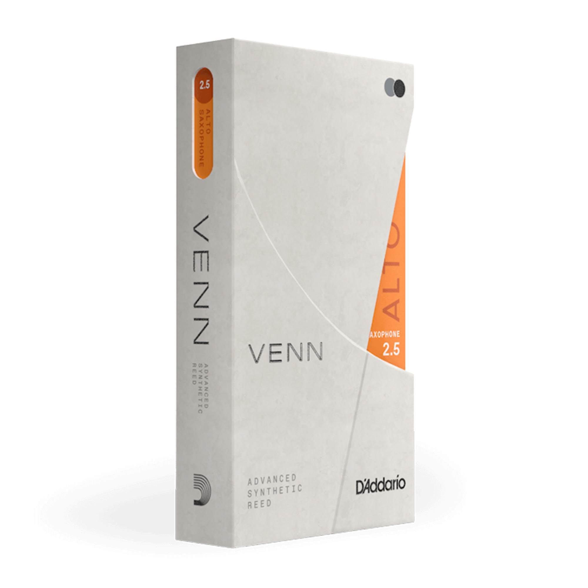 D'Addario VAS0125G2 VENN Gen 2 Alto Saxophone Reed Strength - 2.5 - 1 Pack