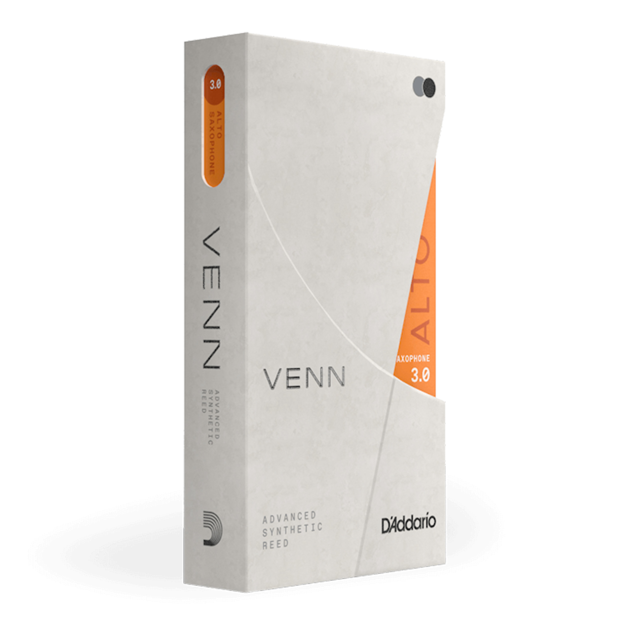 D'Addario VAS0130G2 VENN Gen 2 Alto Saxophone Reed Strength - 3 - 1 Pack