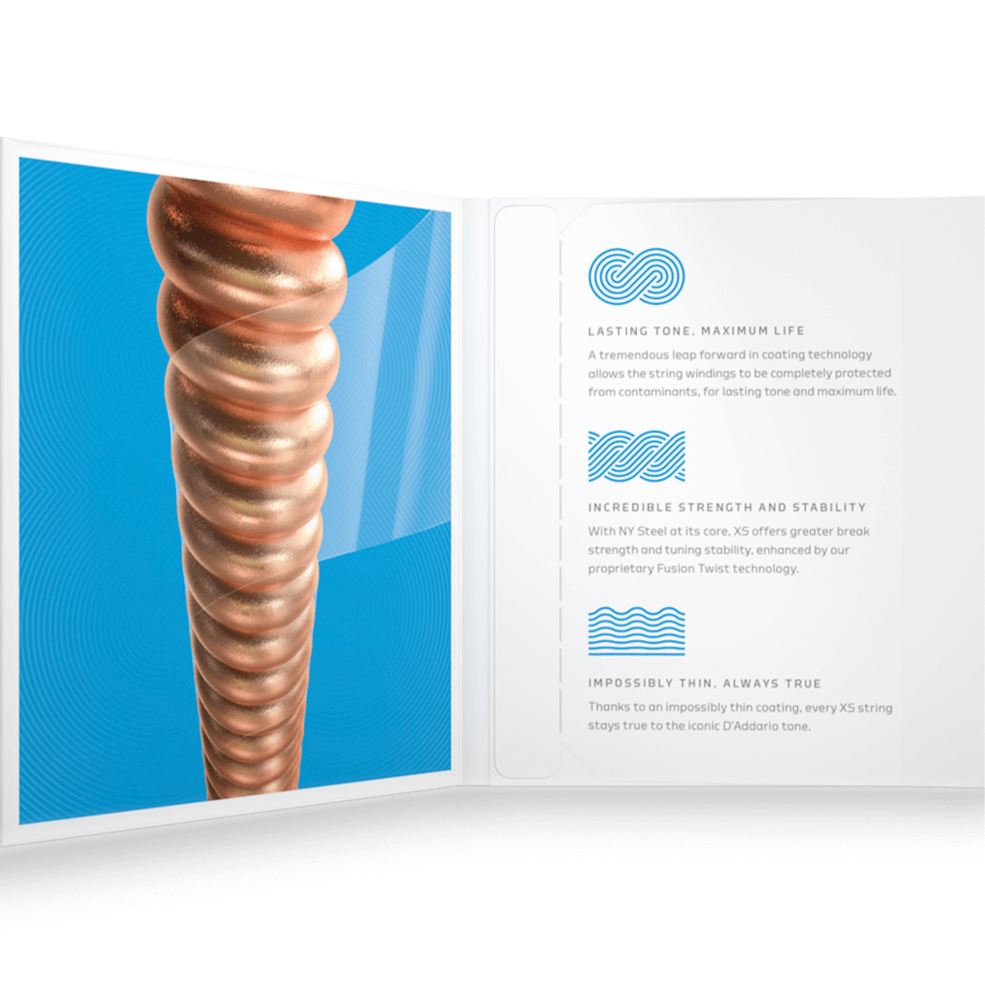 D'Addario XSAPB1253 Phosphor Bronze Acoustic Guitar String Light - 12-53