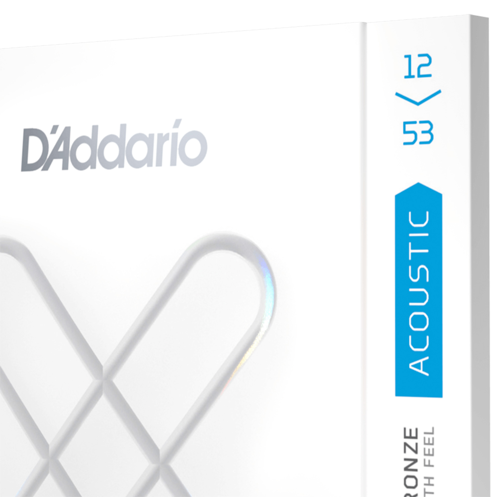 D'Addario XSAPB1253 Phosphor Bronze Acoustic Guitar String Light - 12-53