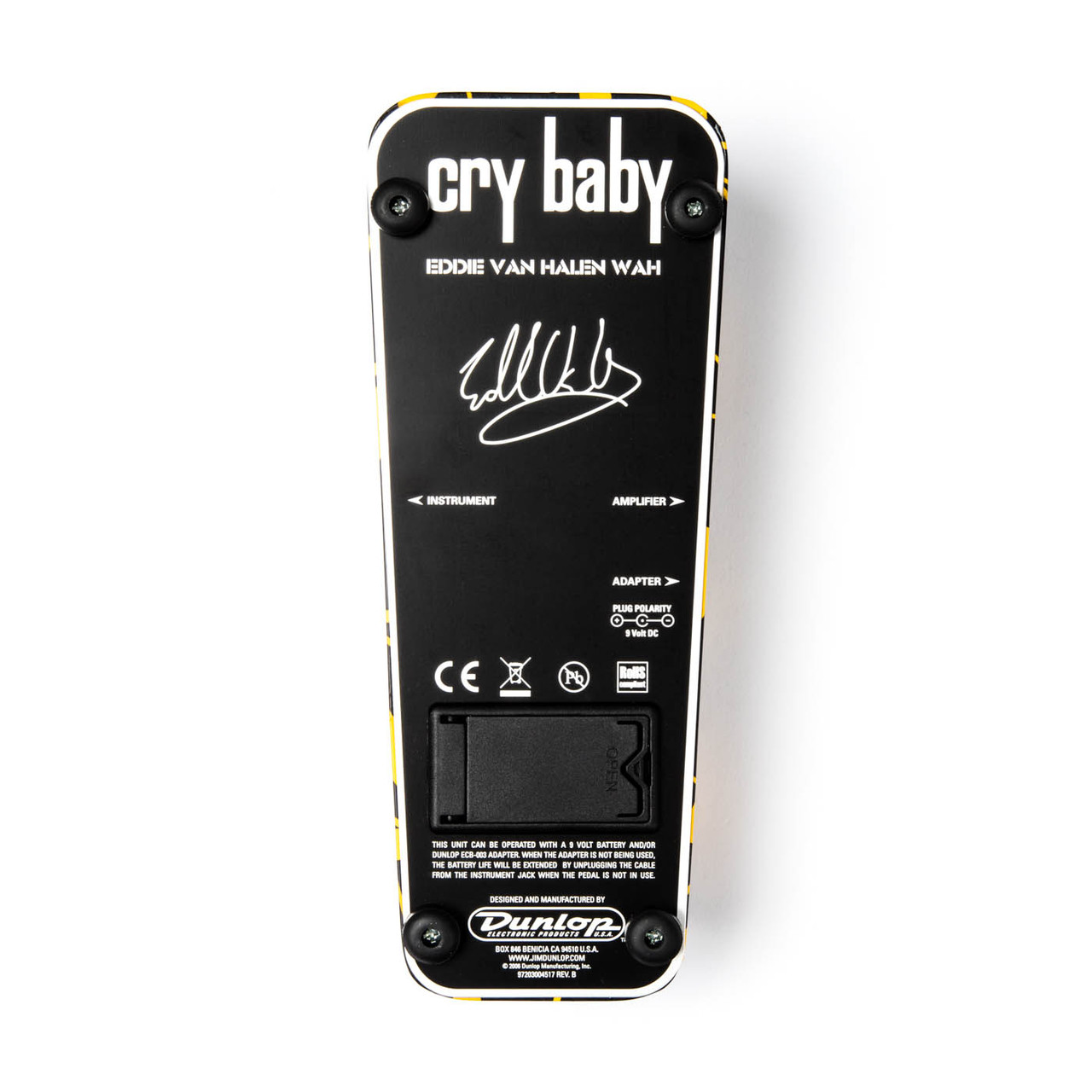 Jim Dunlop EVH95 Eddie Van Halen Signature EVH Cry Baby Wah Pedal
