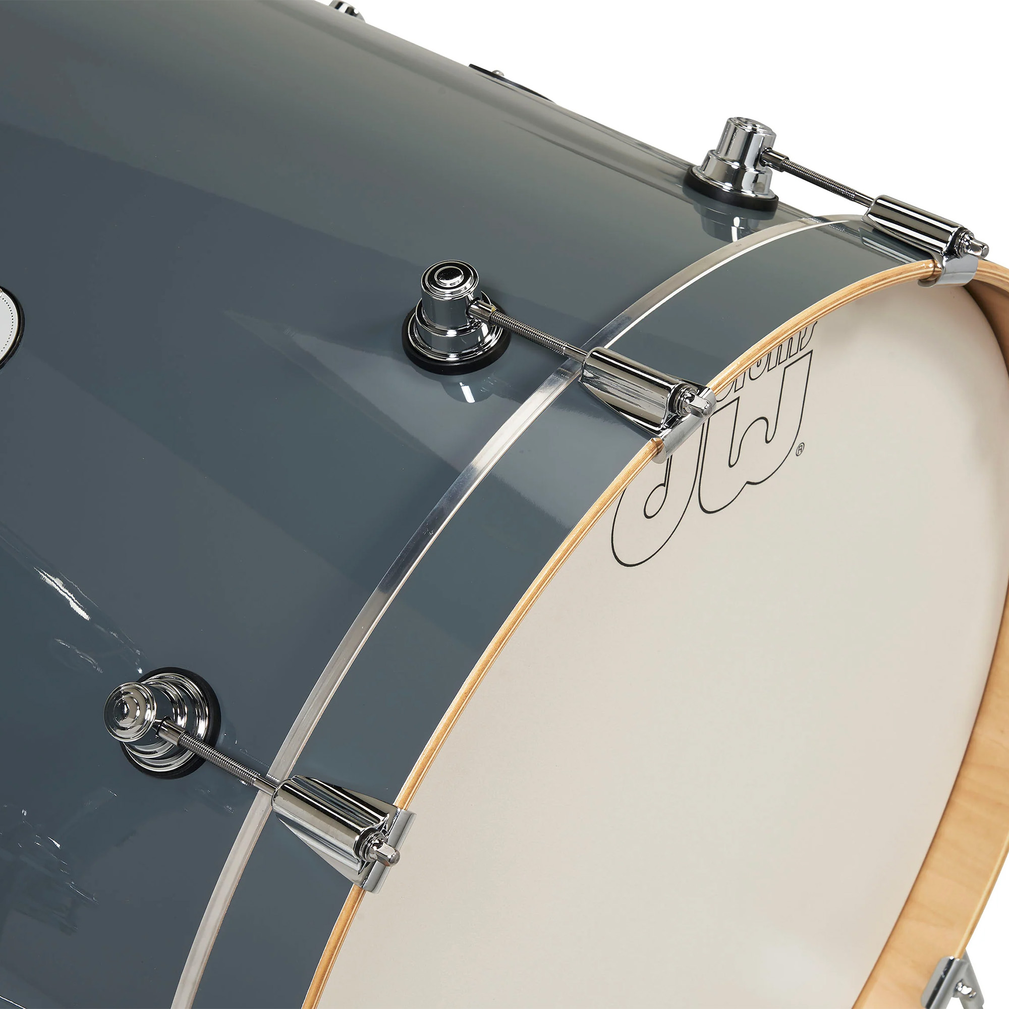 DW Drums Design Series 5 Piece Shell Pack Excluding Hardware and Cymbals - Steel Grey