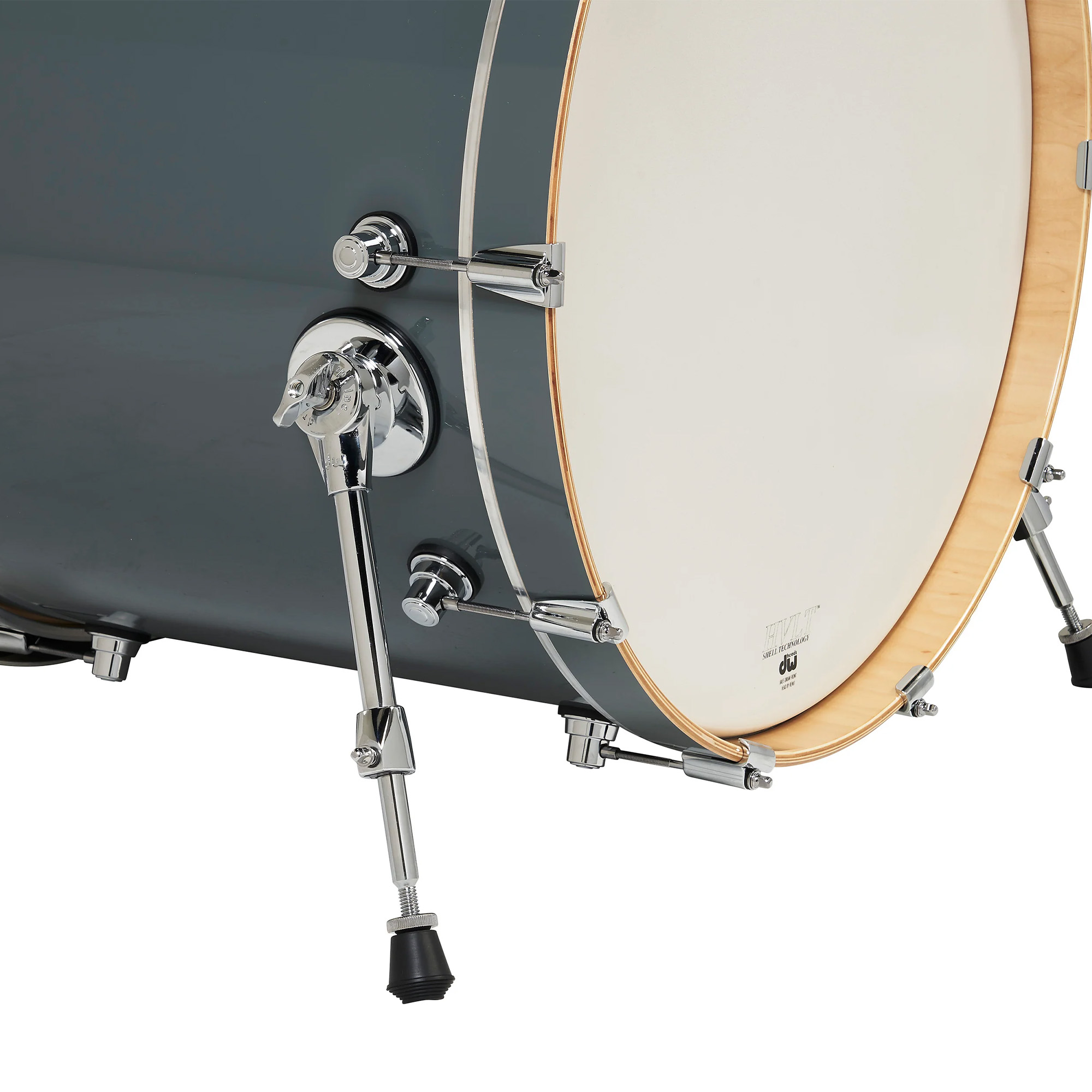 DW Drums Design Series 5 Piece Shell Pack Excluding Hardware and Cymbals - Steel Grey