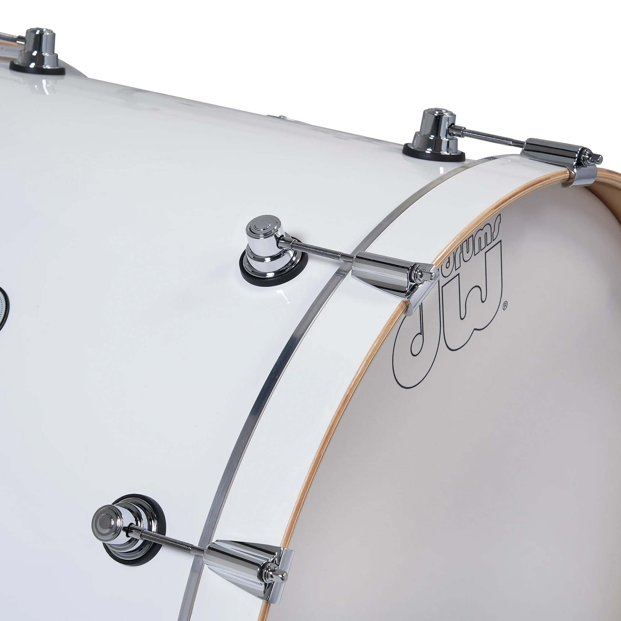 DW Drums Design Series 5 Piece Shell Pack Excluding Hardware and Cymbals - Gloss White