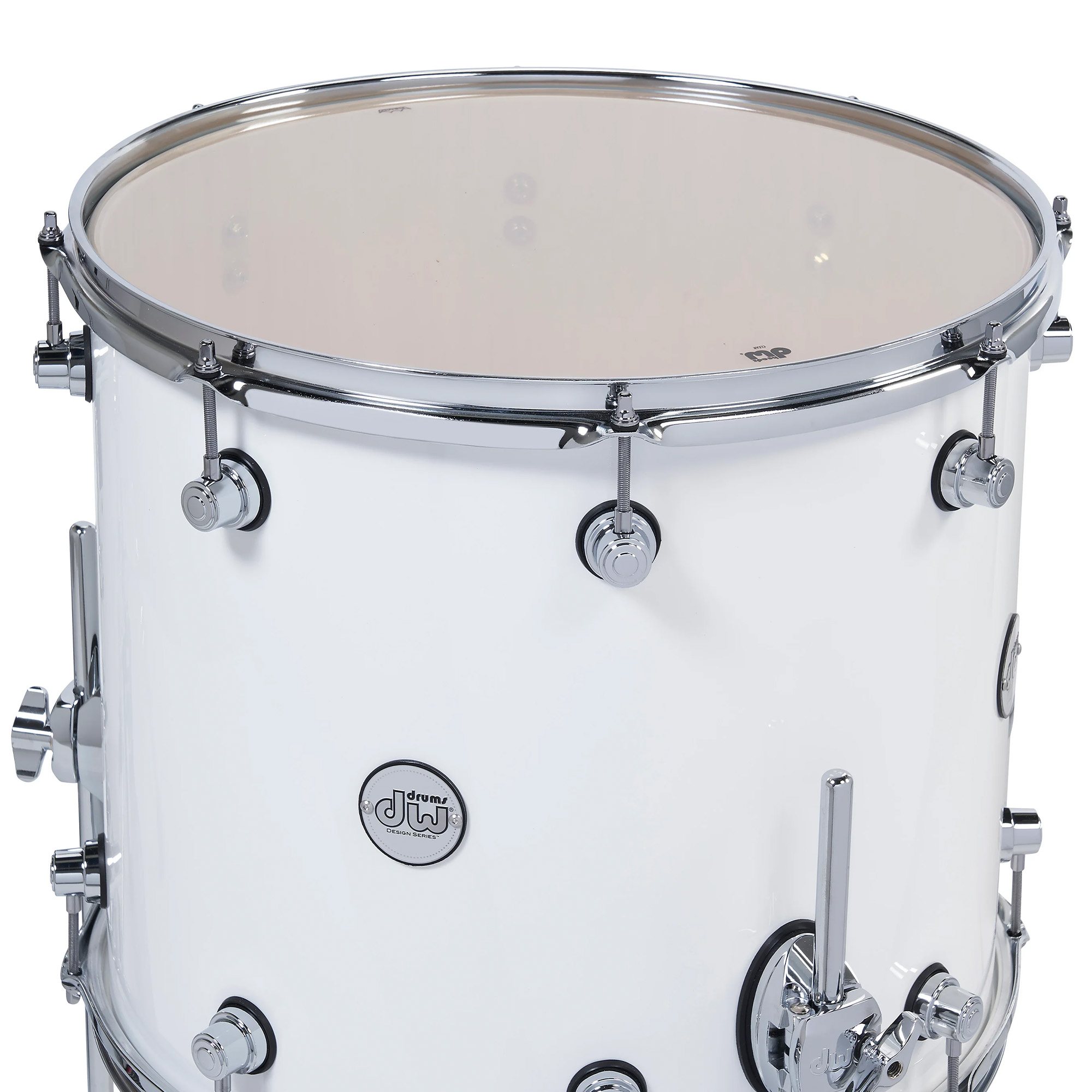 DW Drums Design Series 5 Piece Shell Pack Excluding Hardware and Cymbals - Gloss White
