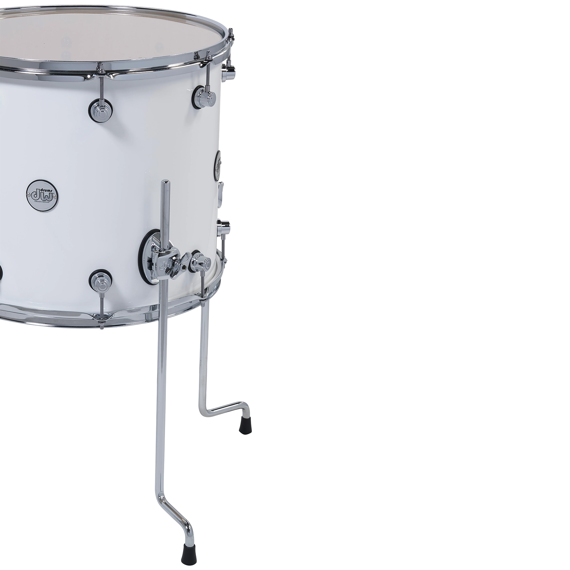 DW Drums Design Series 5 Piece Shell Pack Excluding Hardware and Cymbals - Gloss White