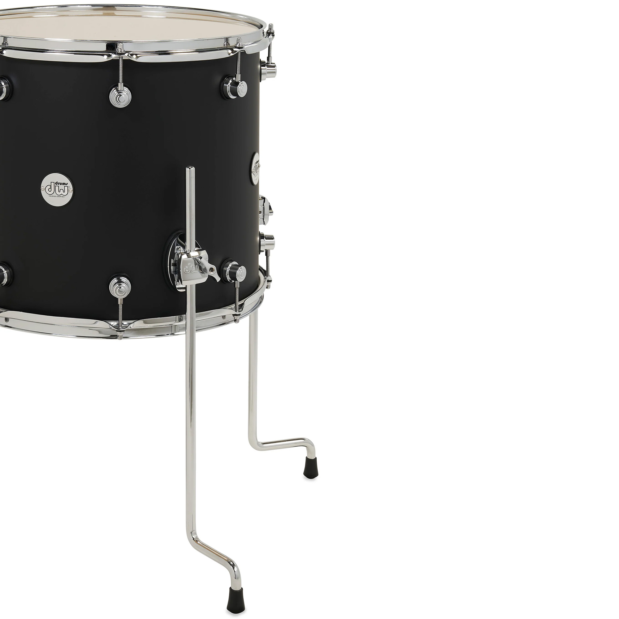 DW Drums Design Series 5 Piece Shell Pack Excluding Hardware and Cymbals - Satin Black