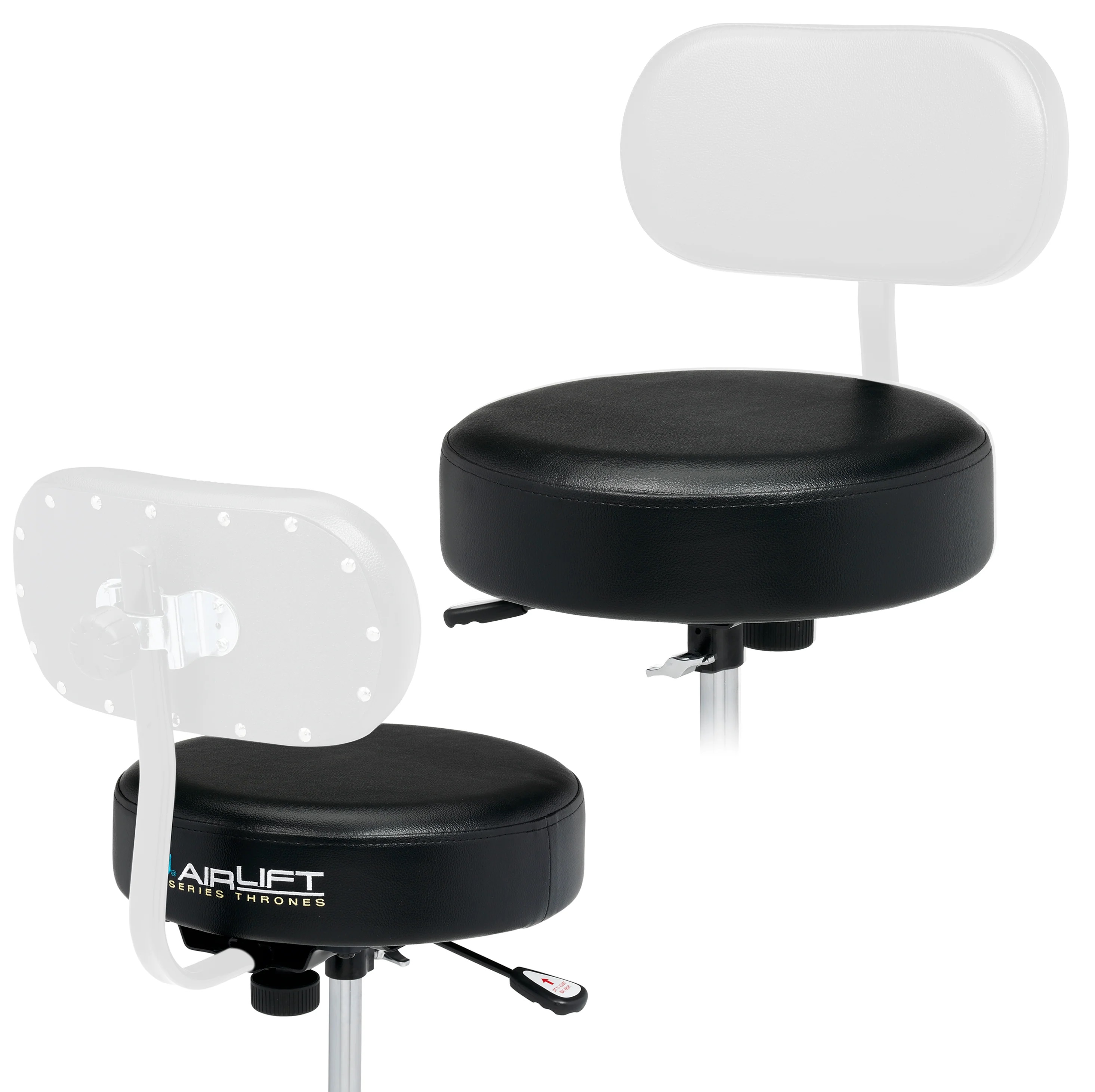 DW Hardware  9000 Series Throne H.D.Air Lift Roundtop
