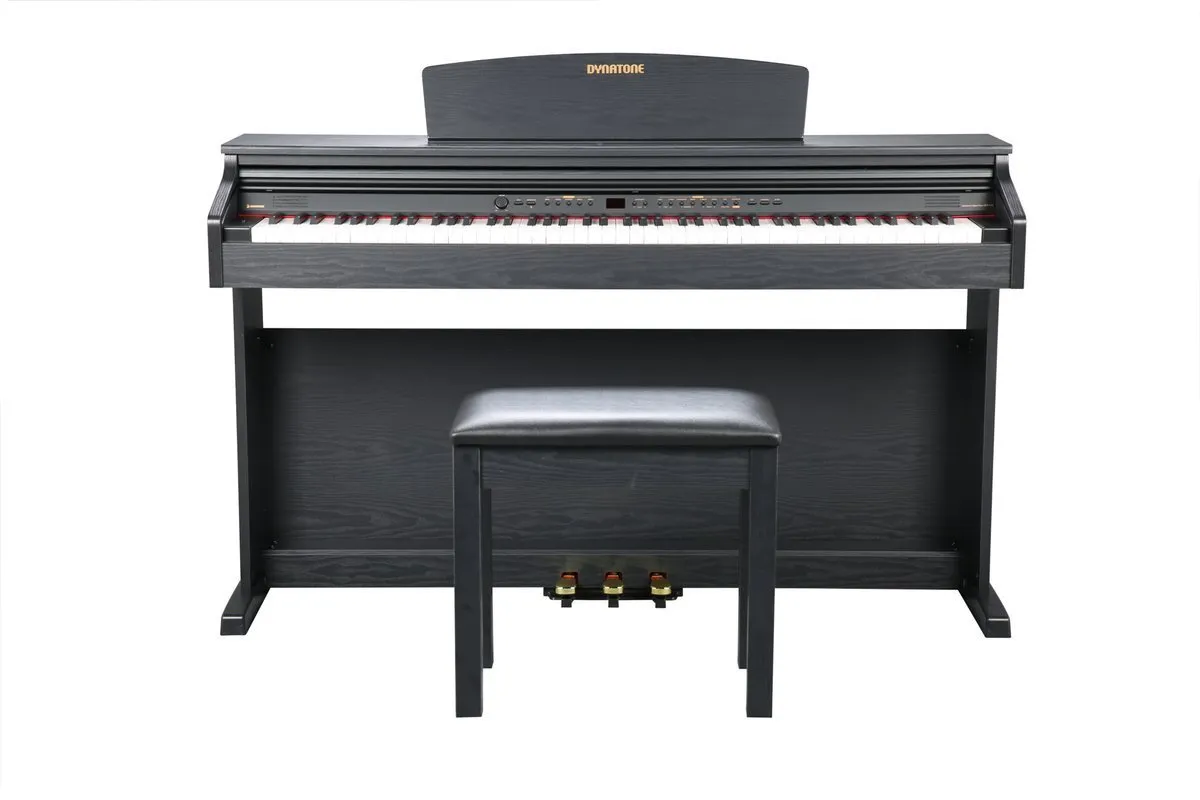 Dynatone SLP-150-BK Upright Digital Piano 88 Keys with Bench - Black - Non-Functional / Decoration Only - B stock